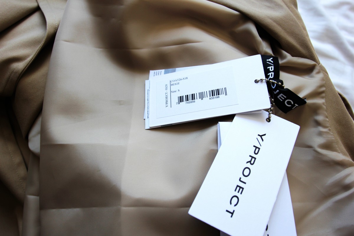 BNWT SS20 Y/PROJECT INFINITY EXAGGERATED TRENCH COAT S - 6