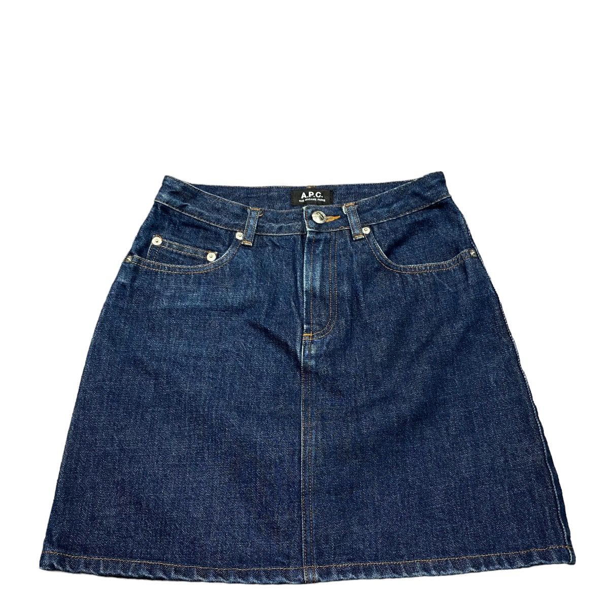 Vintage A.P.C Mini Skirt Denim Jeans - 1