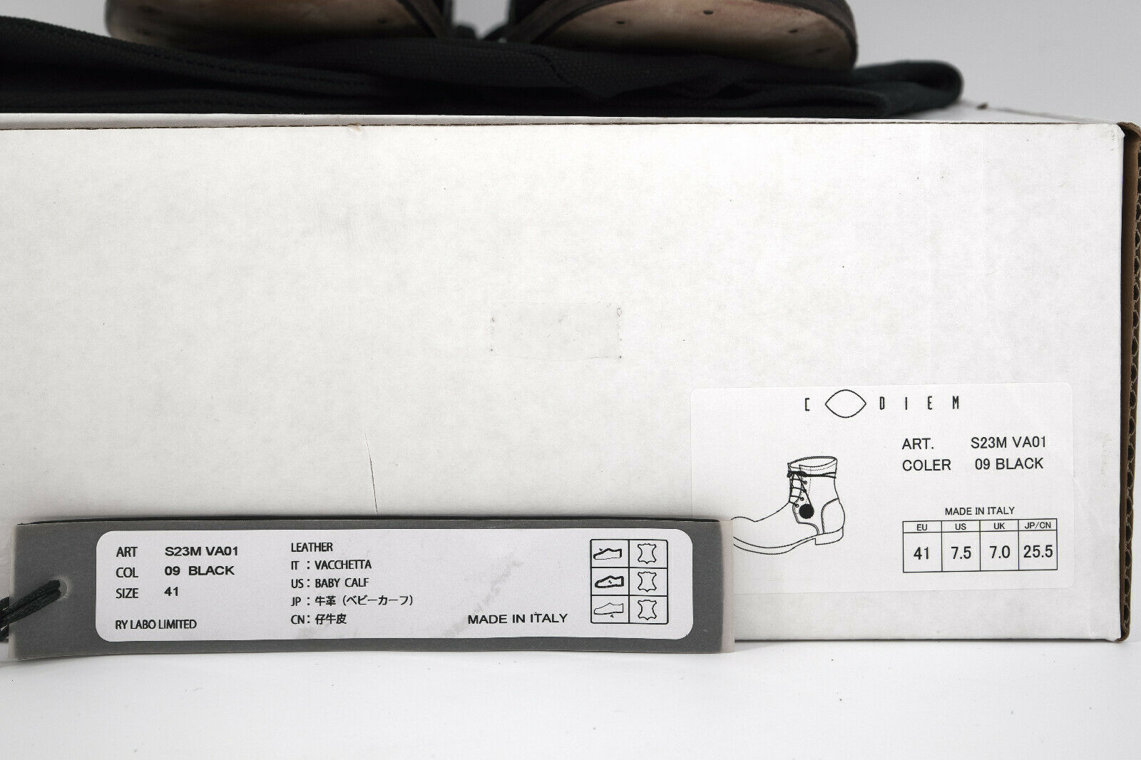Brand New In Box C Diem S23M VA01 Vacchetta 5 Hole Revival Boots, 1650$ - 3
