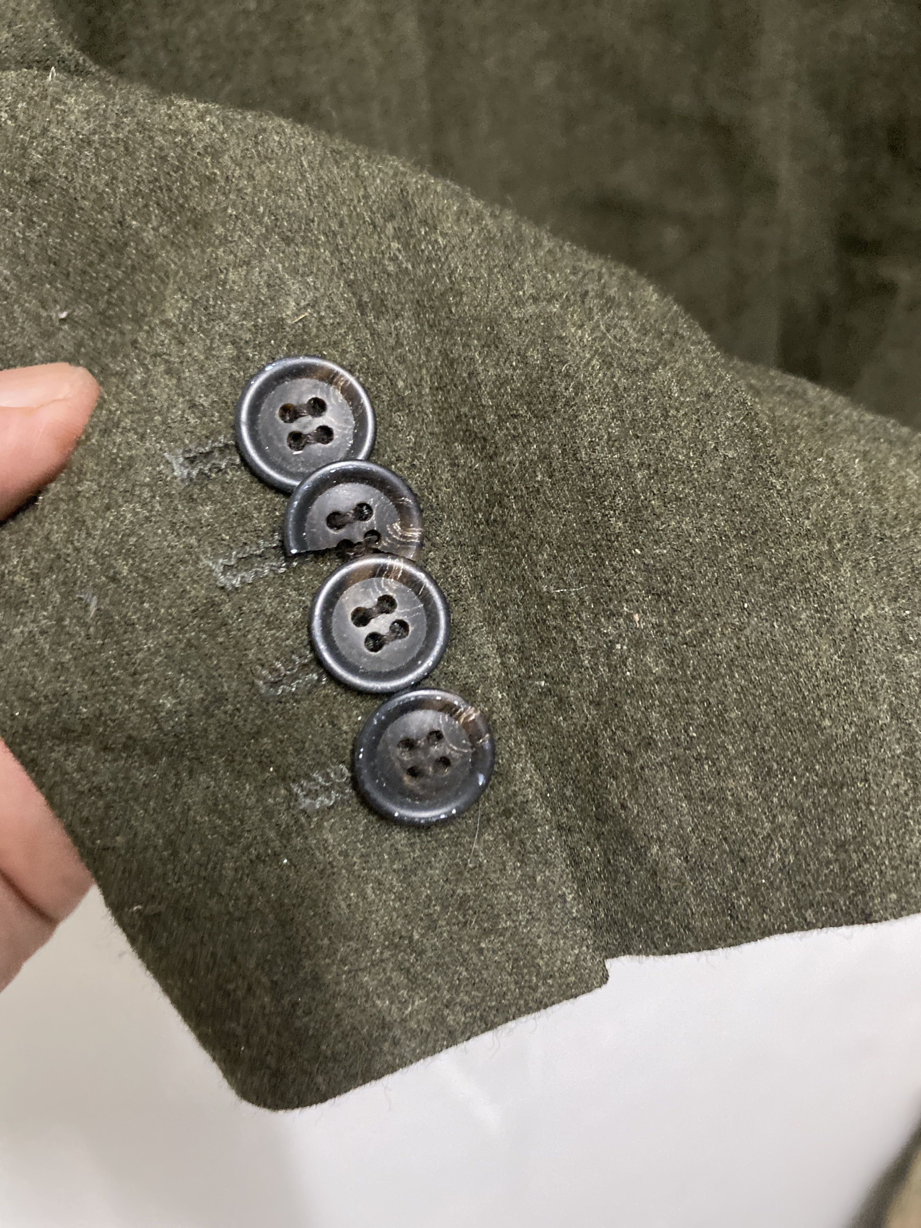 Plantation Olive Green Wool Blazer Jacket – Minimal Japanese Tailoring - 3