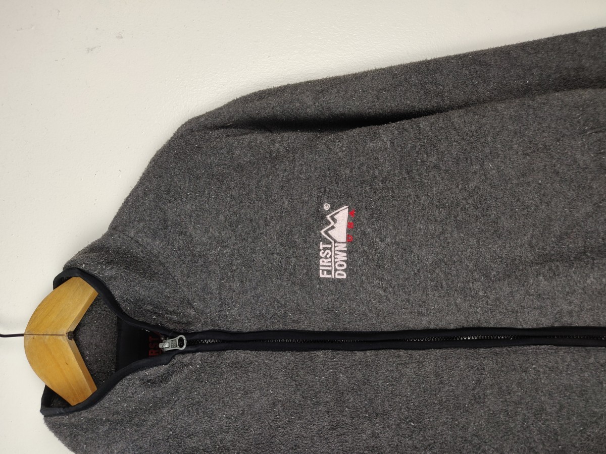Japanese Brand - First Down USA Fleece Sweater Zipper Jacket - 5