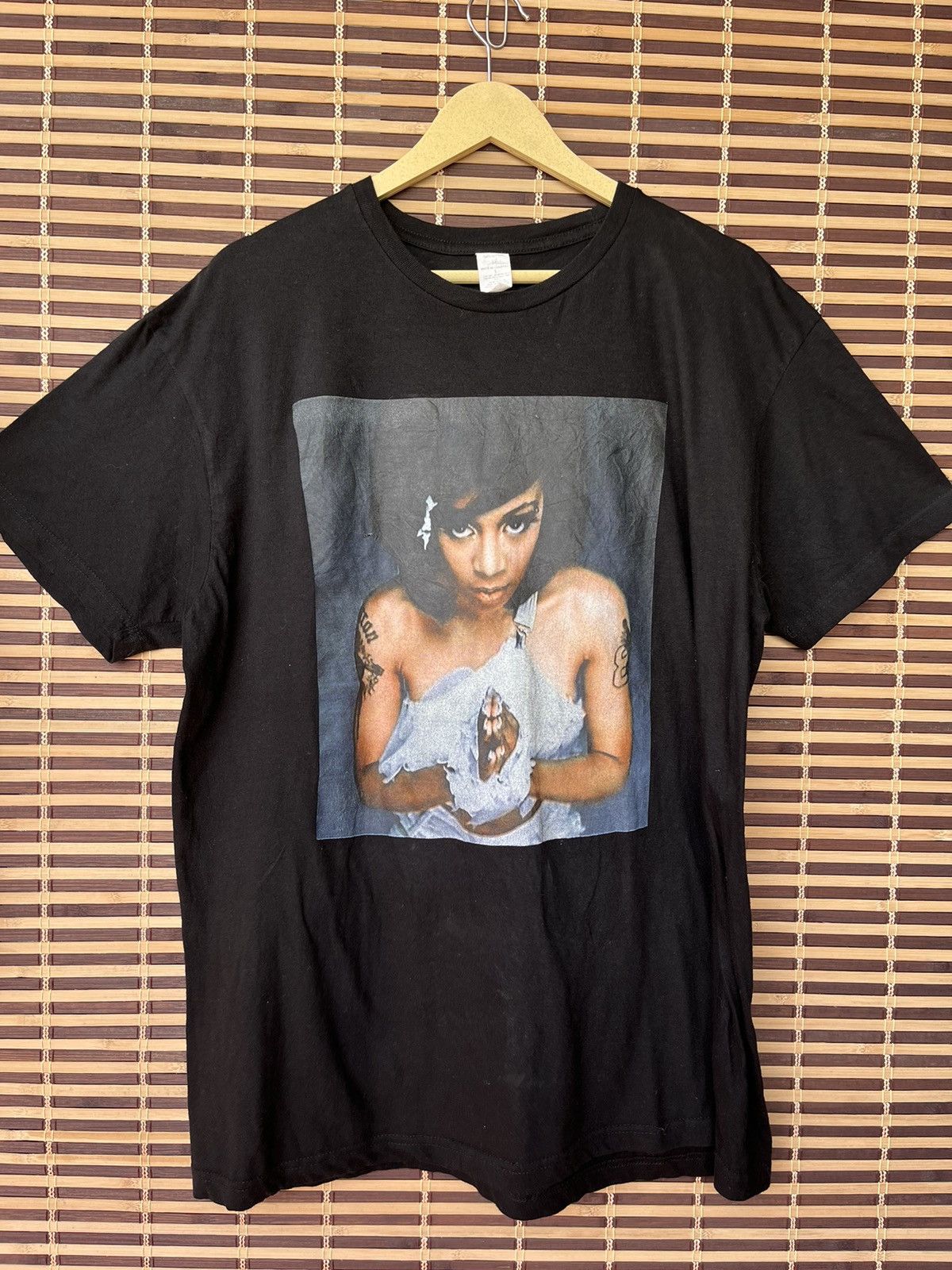 Vintage Lisa Lopes TLC Left Eyes Black TShirt 90s Legend - 19