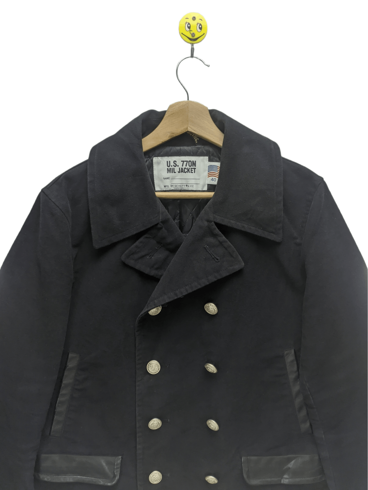 Steals🔥Schott U.S. 770N Mil Jacket Peacoat Wool - 9