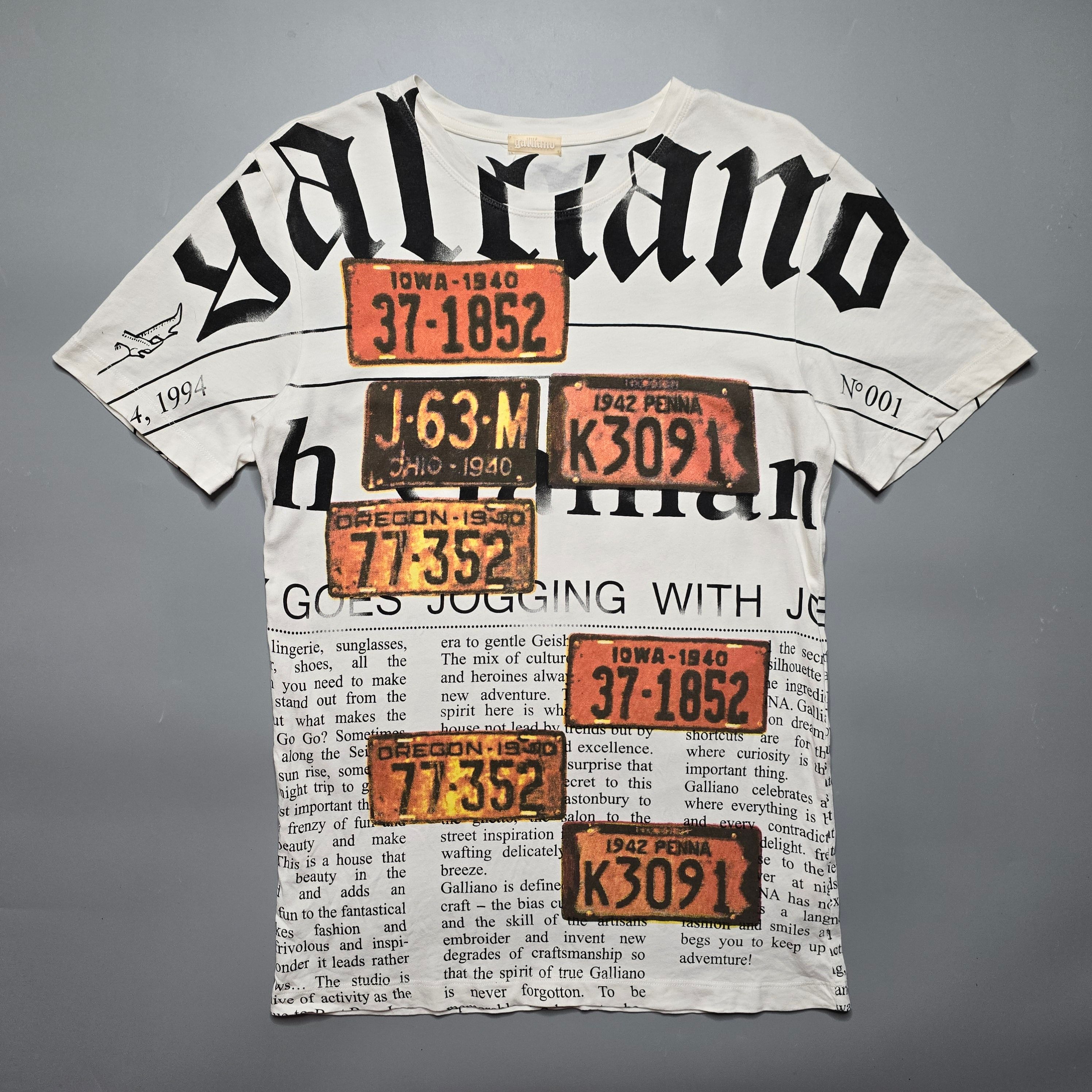 John Galliano - Archive Gazette Print T-Shirt - 1