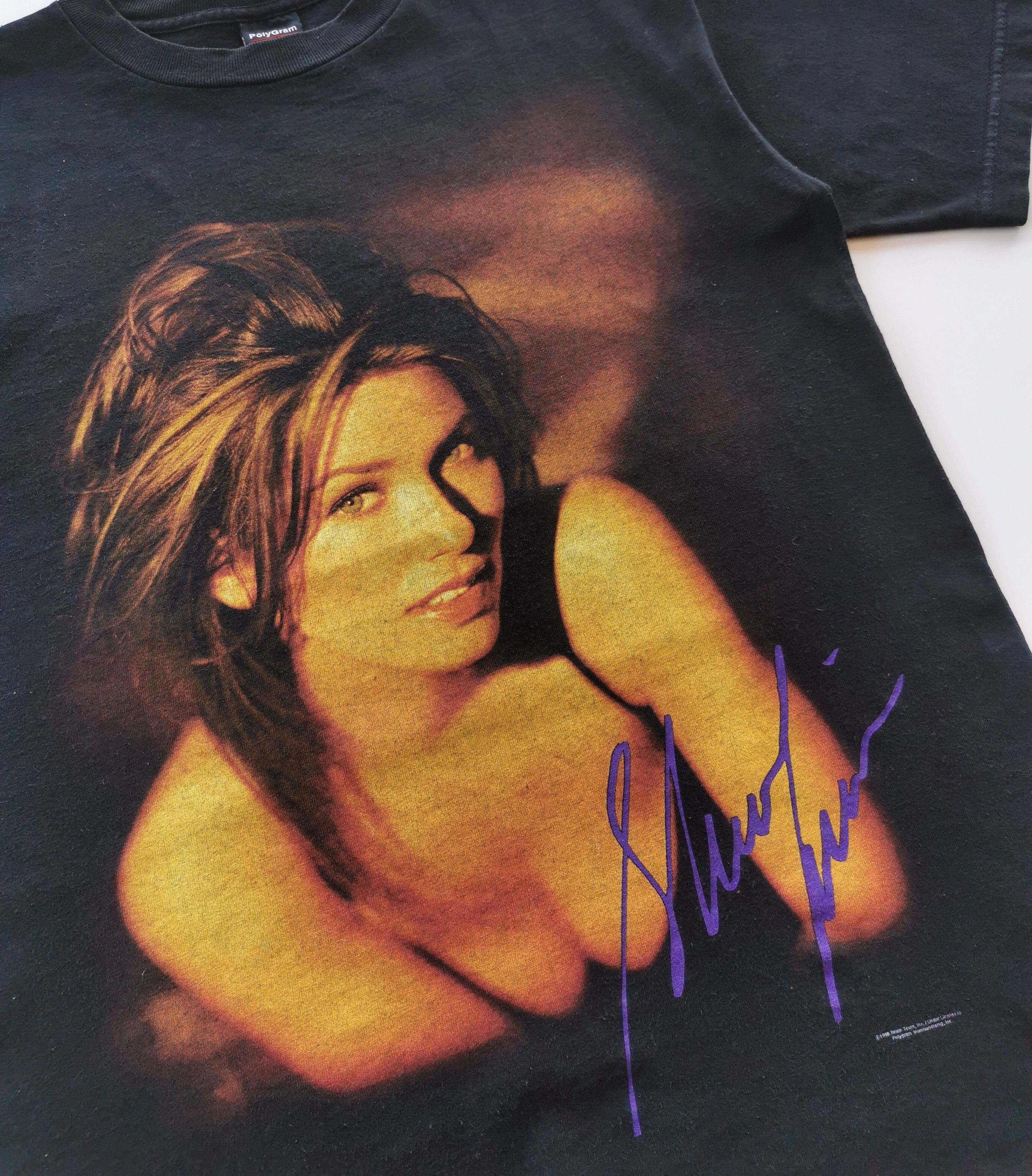 1998 Vintage Shania Twain Artist Singer Tshirt - 5