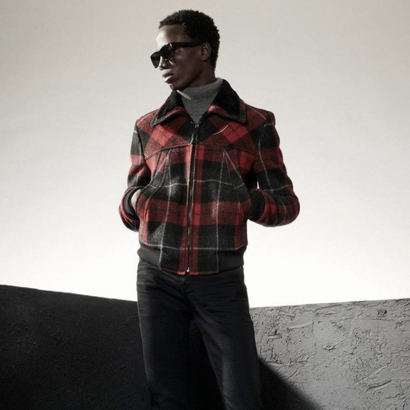Saint Laurent Shearling Collar Jacket in Small - 1