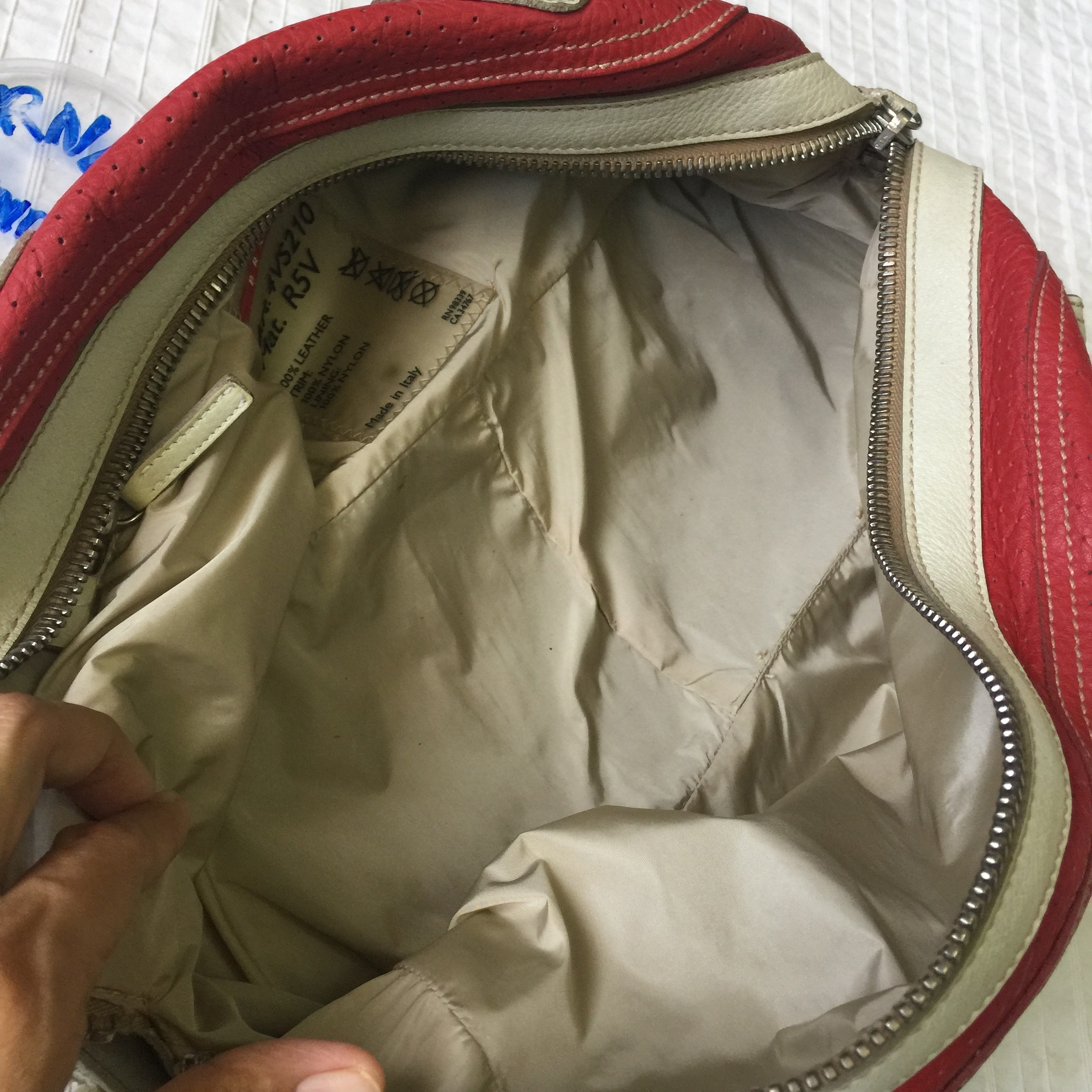 Leather prada bag - 9