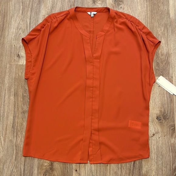 Kut from the Kloth Burnt Orange Drapey Top - 7