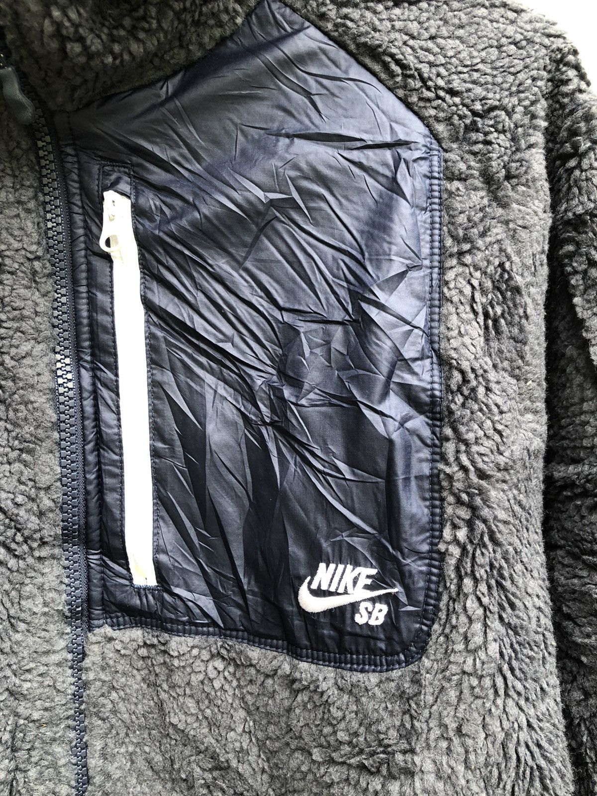 Nike SB Hooded Zipper Bulky Fleece Zipper Jacket - 5