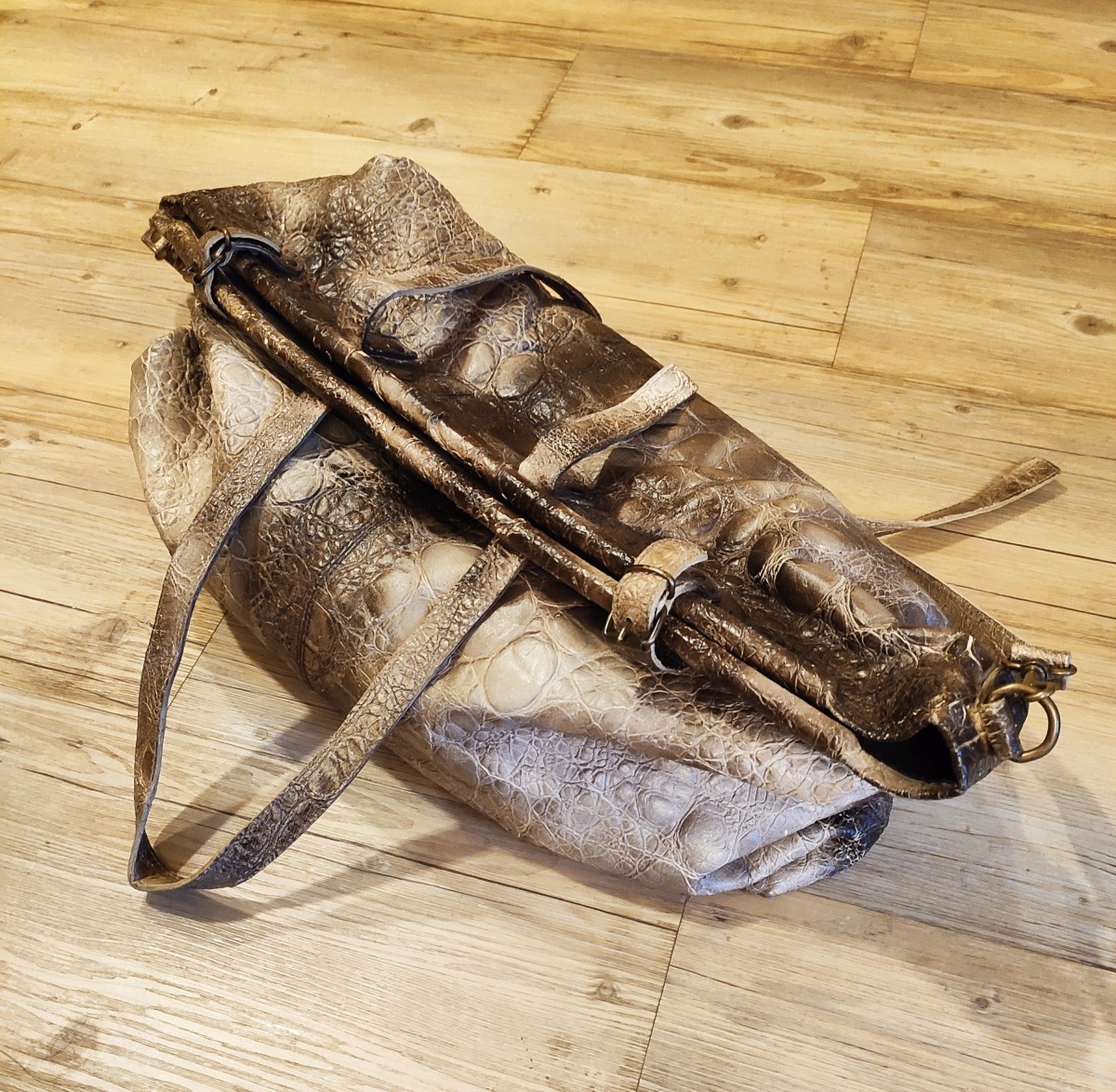 Gianni Barbato - Exotic leather travel bag.Like Gucci or Saint Laurent. - 1
