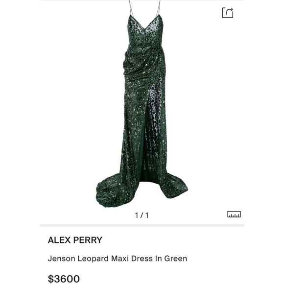 Alex Perry Corset Style Jensen Leopard Metallic Sheer Gown - 4