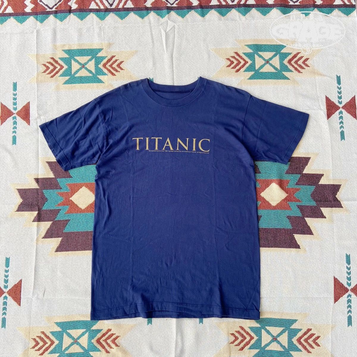 Archival Clothing - Vintage Y2K TITANIC logo Promo Tshirt ©1998 - 1