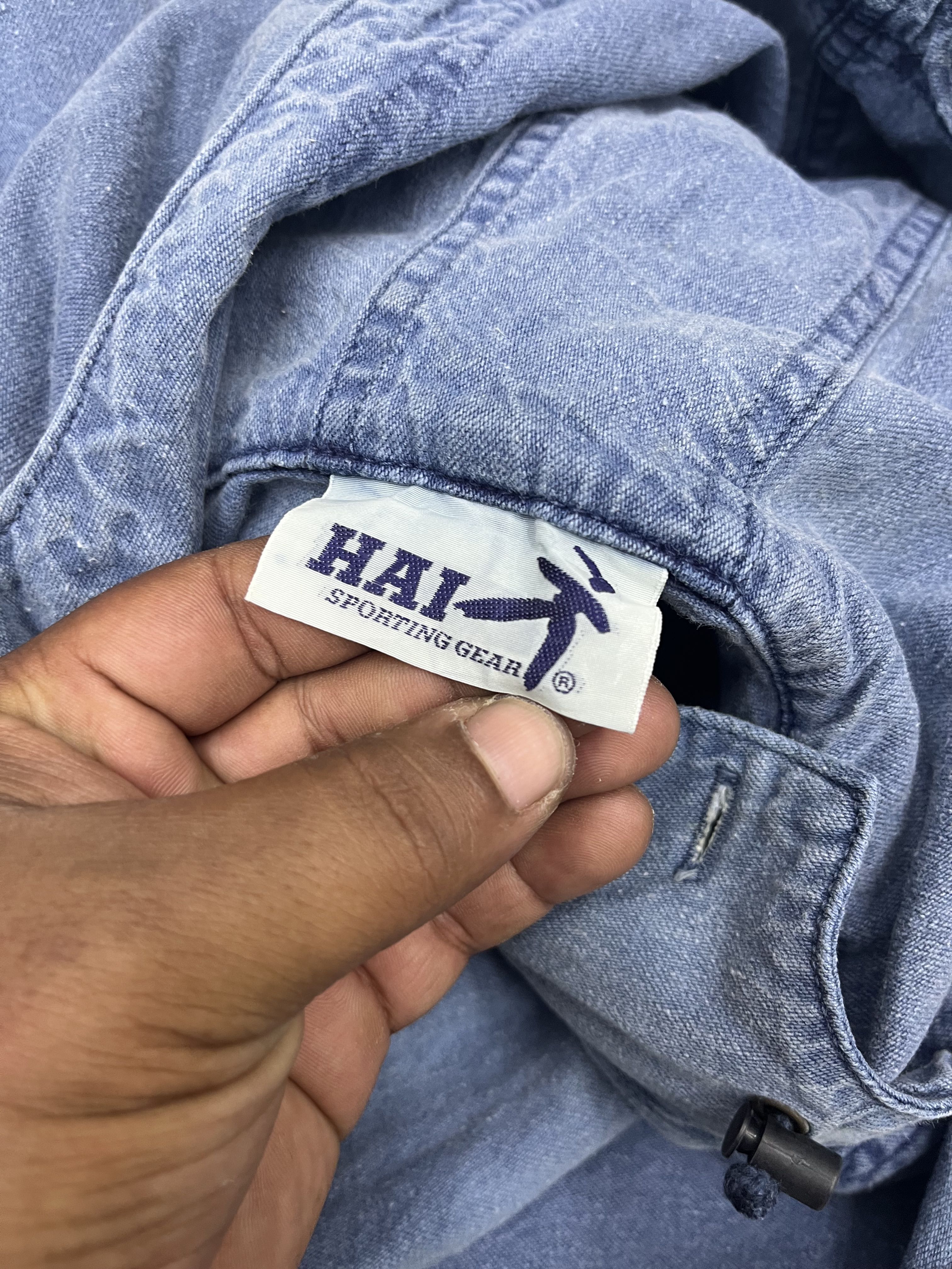 VTG ISSEY MIYAKE HAI SPORTING GEAR ANORAK DENIM - 7