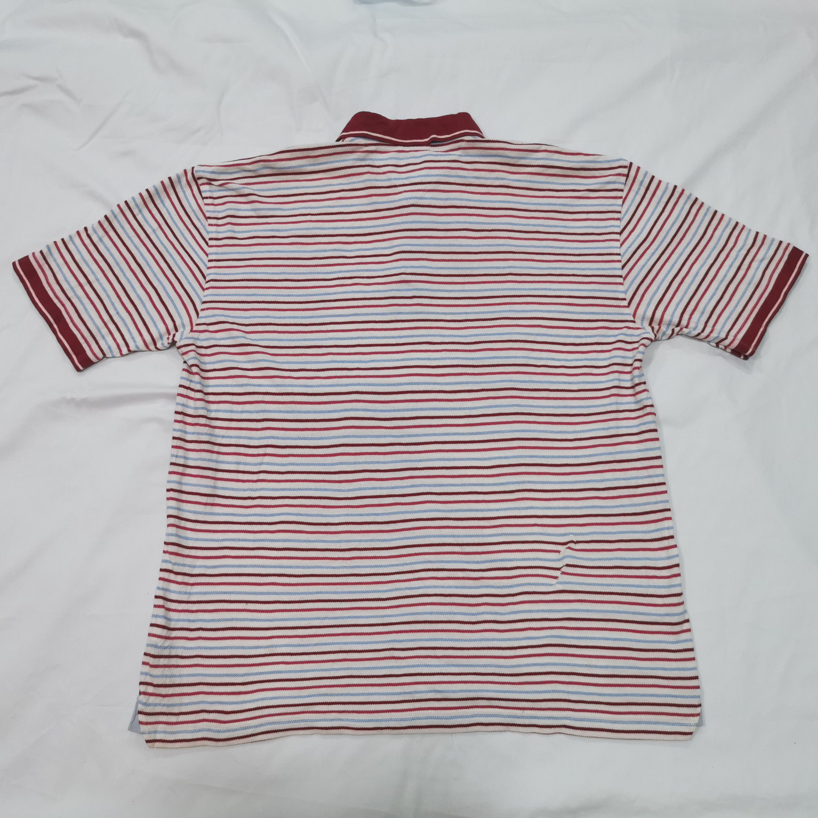Vintage Tommy Hilfiger Retro Striped Polo Shirt - 2