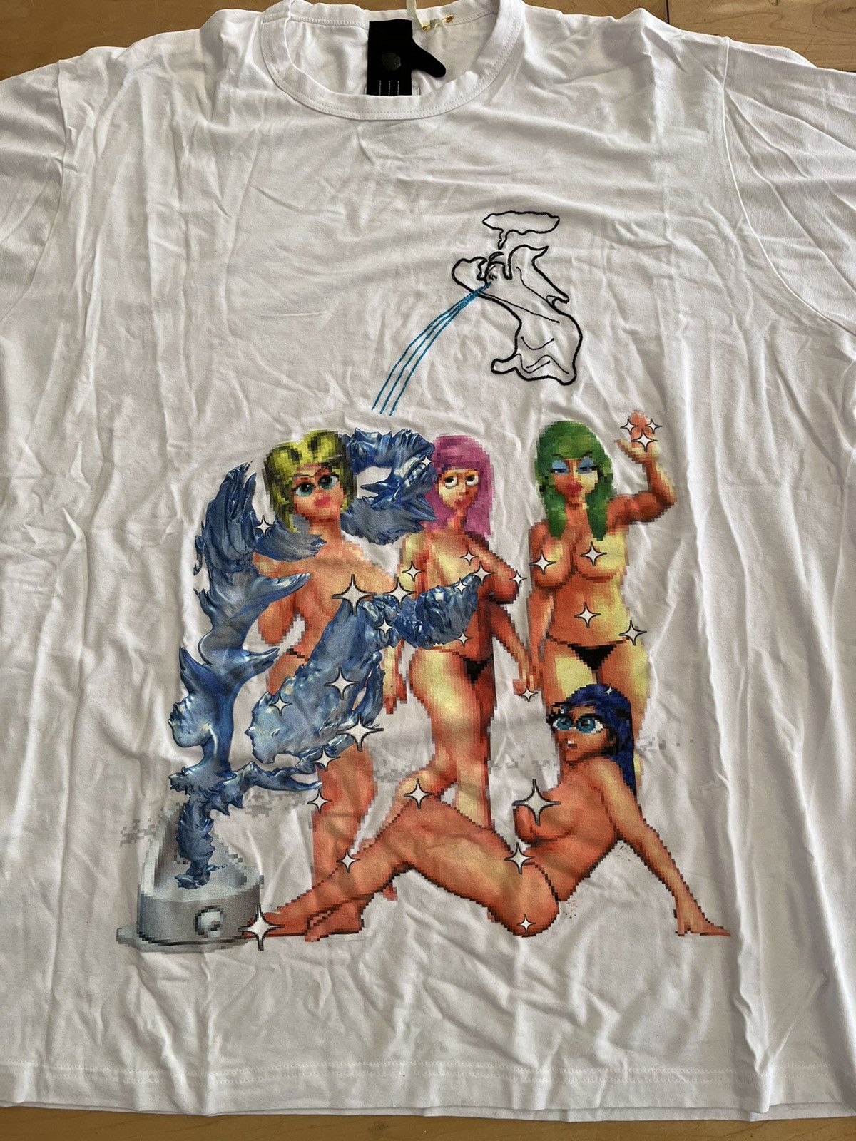 Bernhard Willhelm - NWT - Bernard Willhelm Pixel Naked Girls T-Shirt - 2