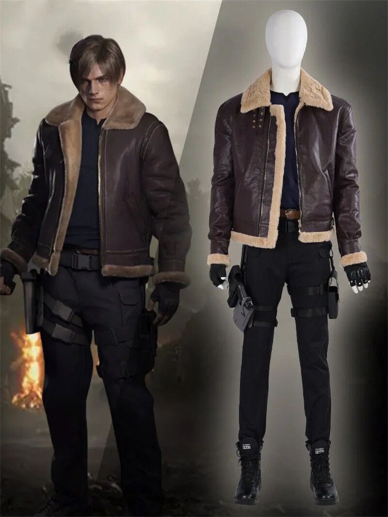 Vintage - Resident Evil B3 SheepSkin Leather Coat Jacket Japan - 1