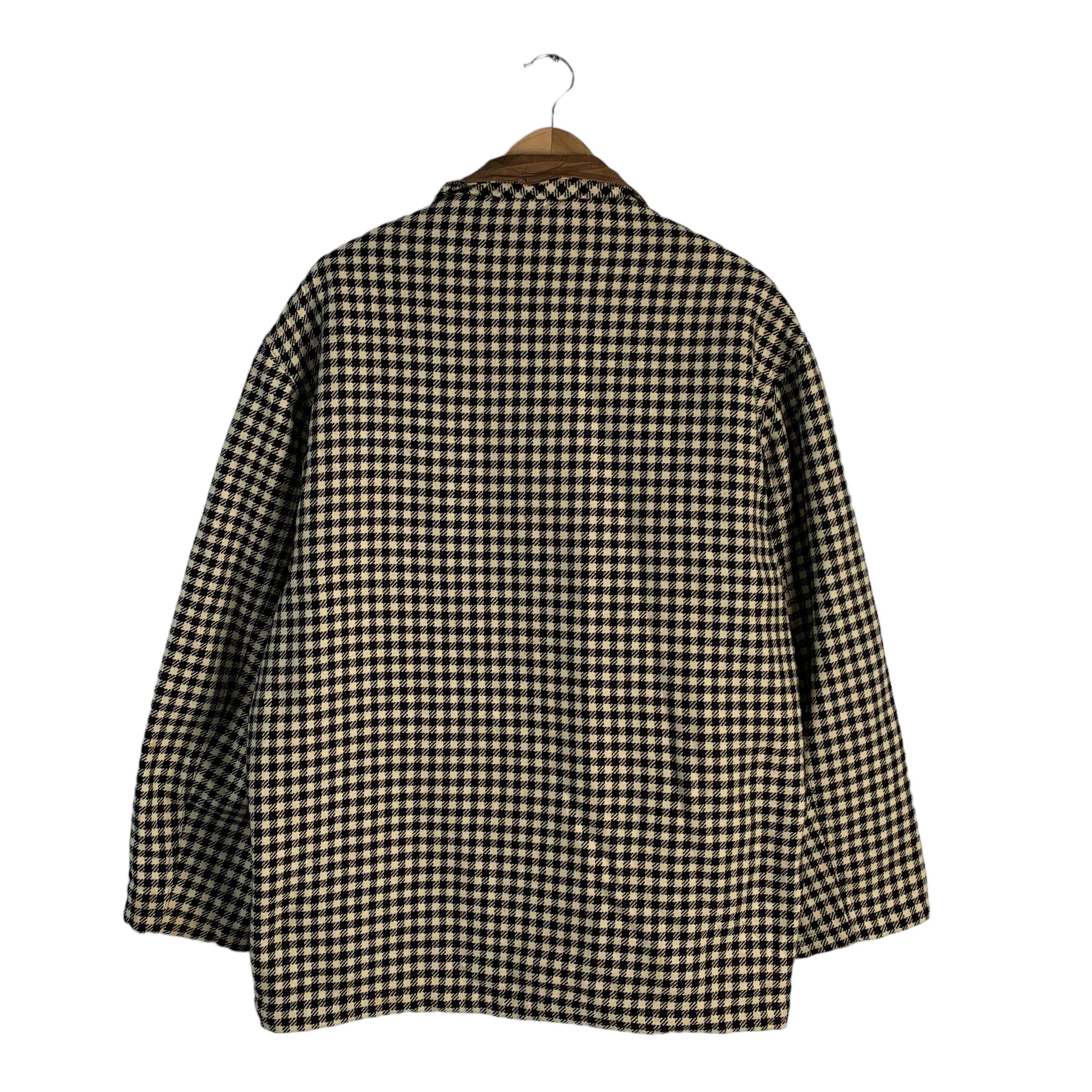 Givenchy Gentlemen Houndstooth Wool Leather Jacket - 2