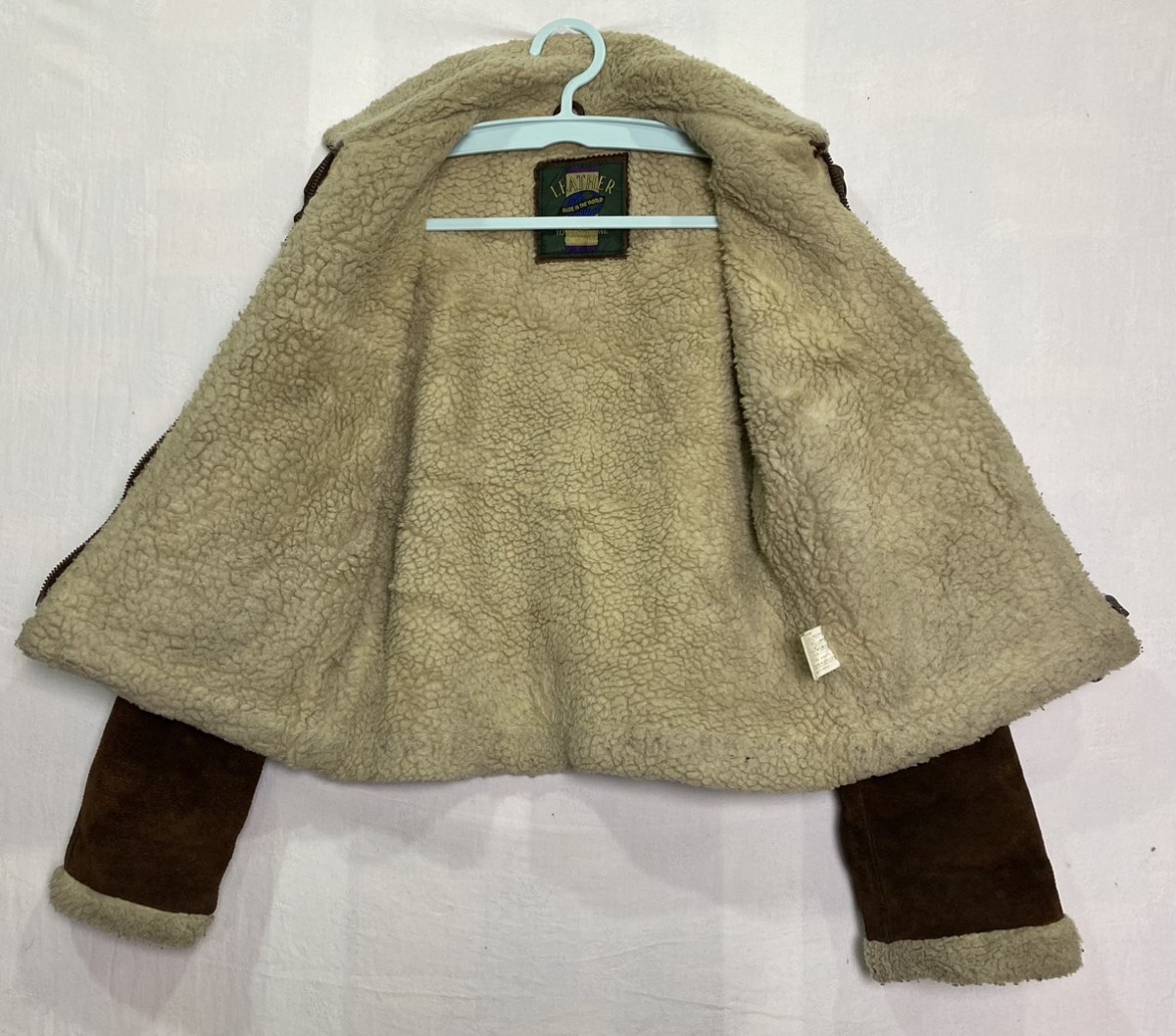 Leather - Made in The World Sherpa Lined B-3 Style Jacket - 12