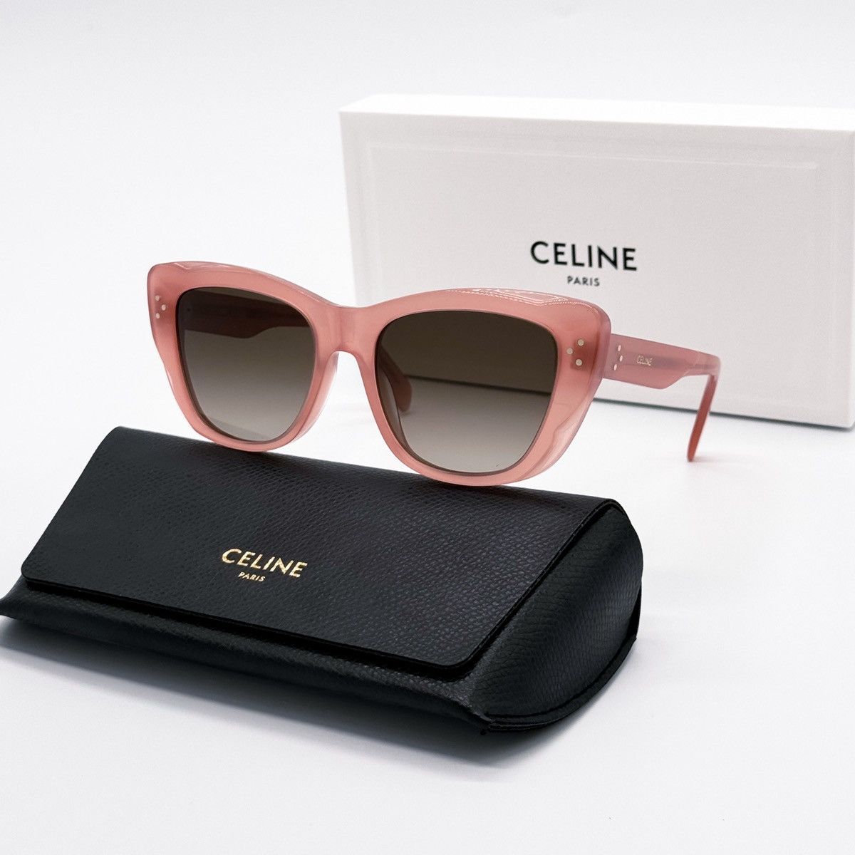 NEW CELINE CL40199I 74K SUNGLASSES BUTTERFLY PINK GREY WOMEN - 2