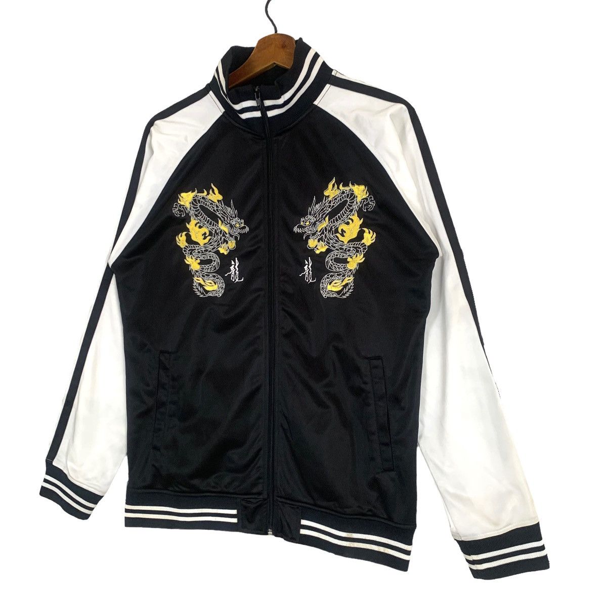 Vintage Cai Da Dragon Embroidery Sukajan Jacket - 4