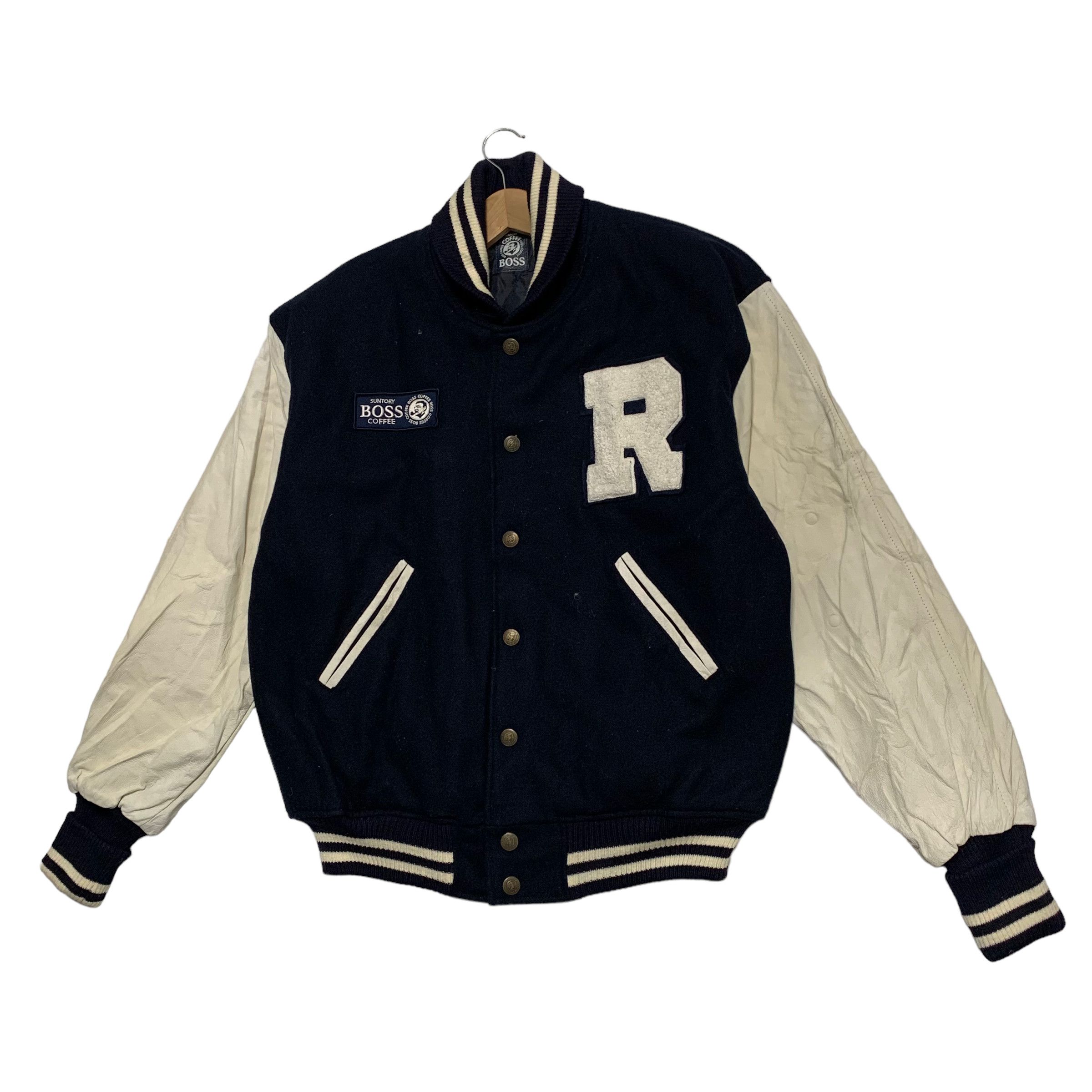 Vintage Suntory Boss Coffee Varsity Jacket - 4