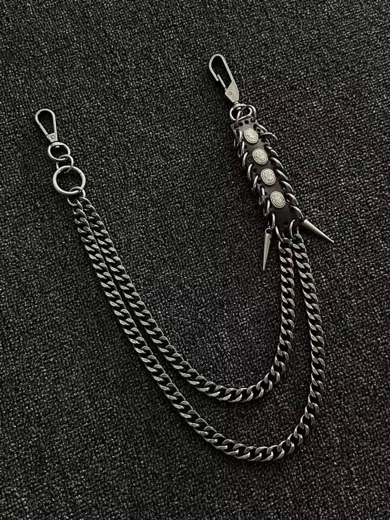 PU Leather Double Waist Chain - 1