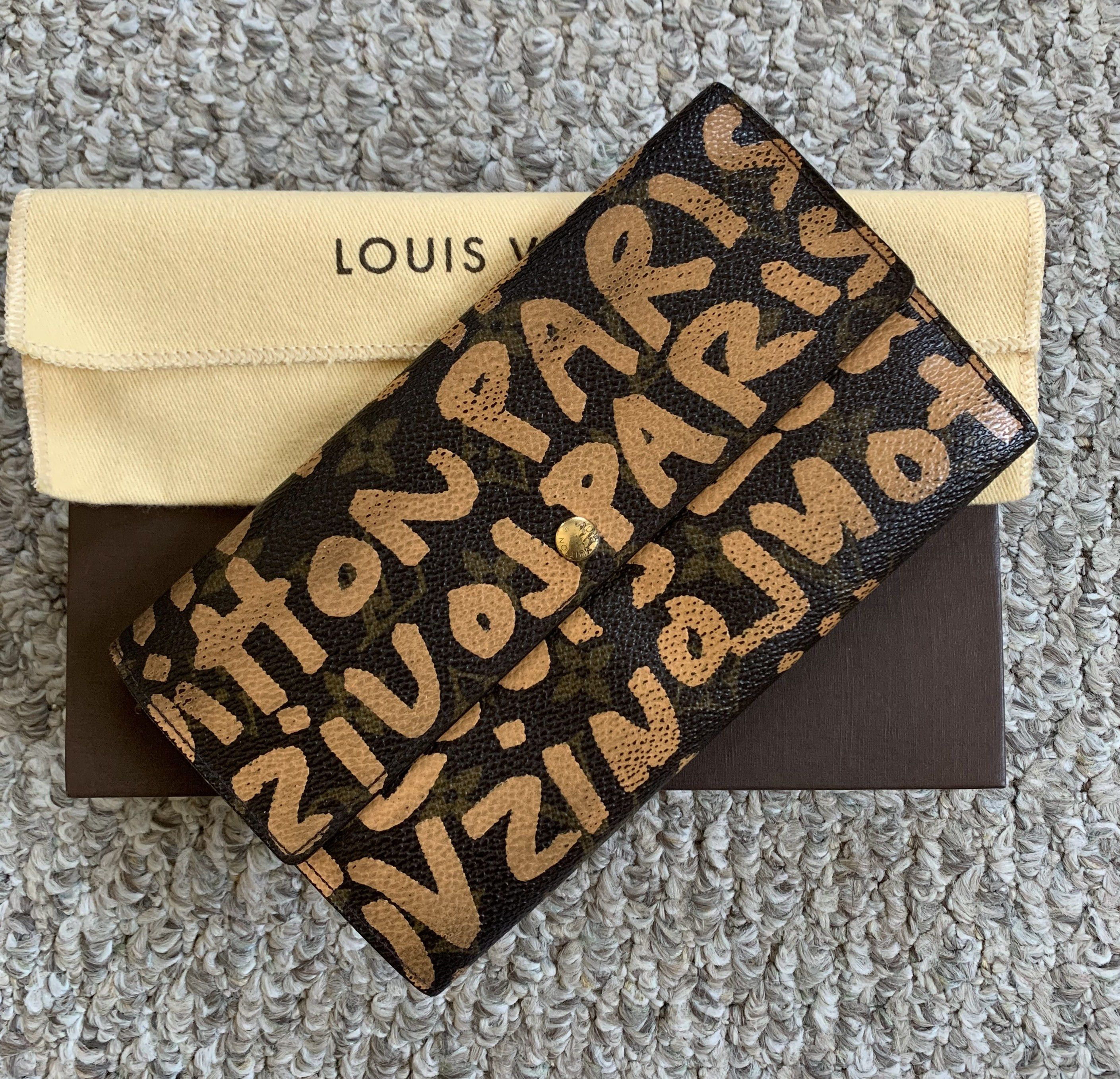 S/S 2001 Louis Vuitton x Sprouse Graffiti Monogram Wallet - 1