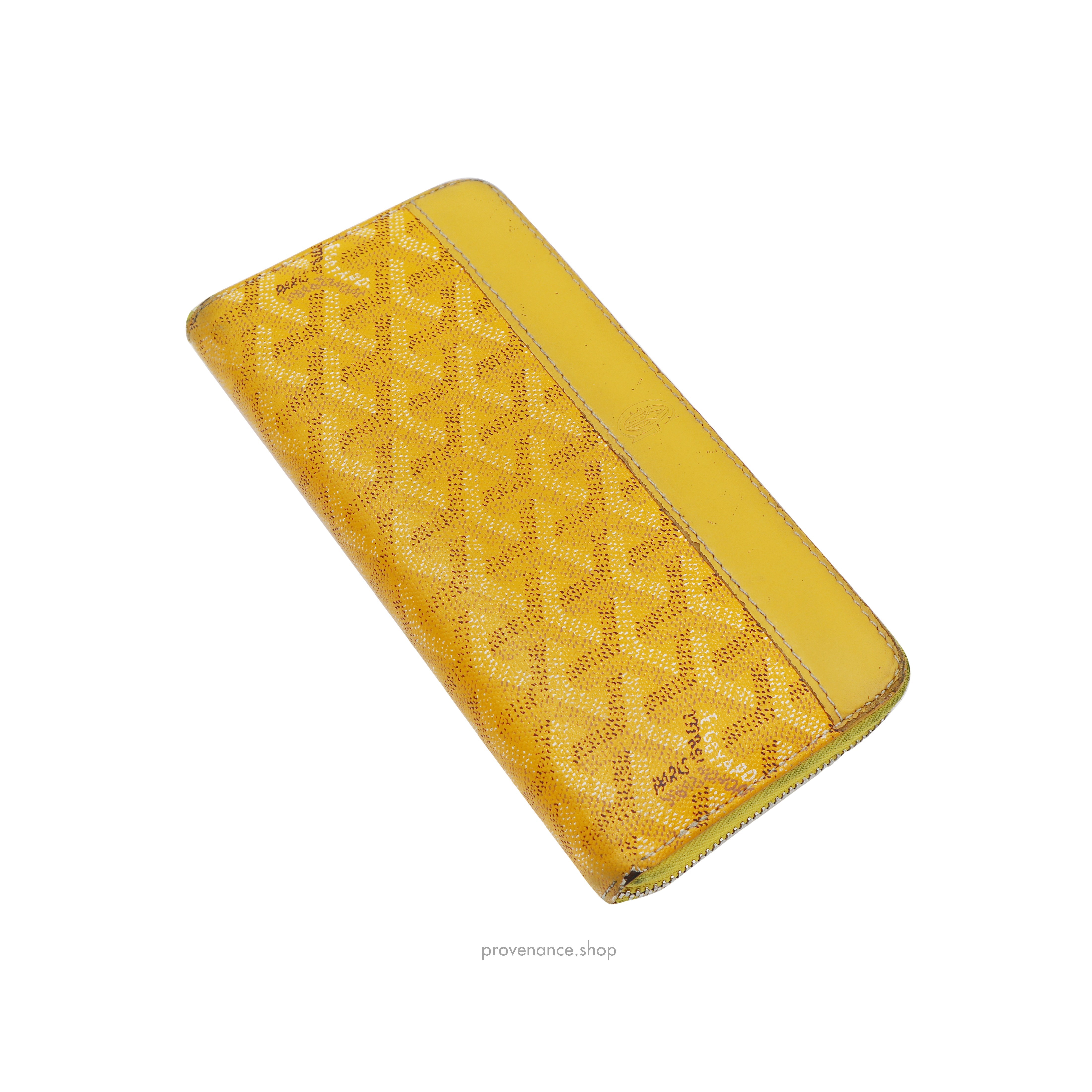 Goyard Matignon Zipped Wallet - Yellow Goyardine - 5