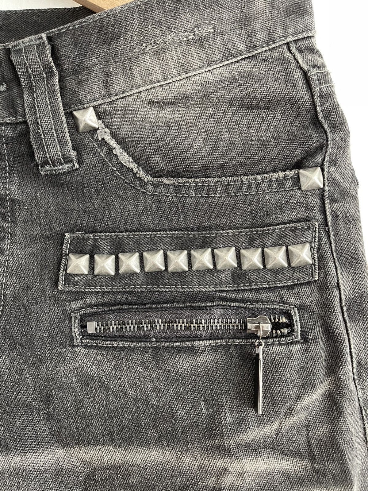 Japanese Brand - SEMANTIC DESIGN Punk Style Zipper Bootcut Flared Jeans - 12