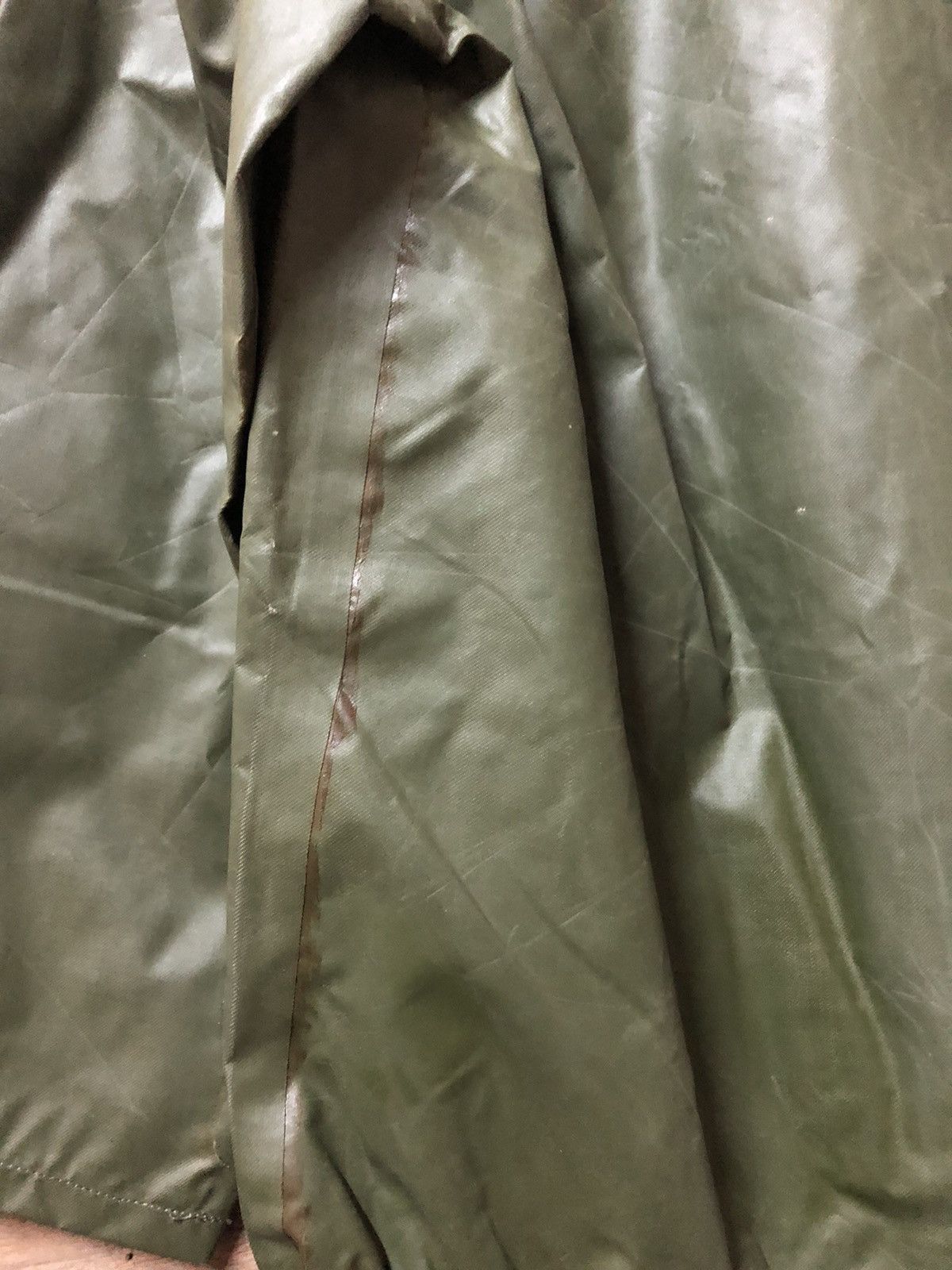 Usmc - Vintage Parka Wet Weather Army Issue Waterproof Jacket - 12