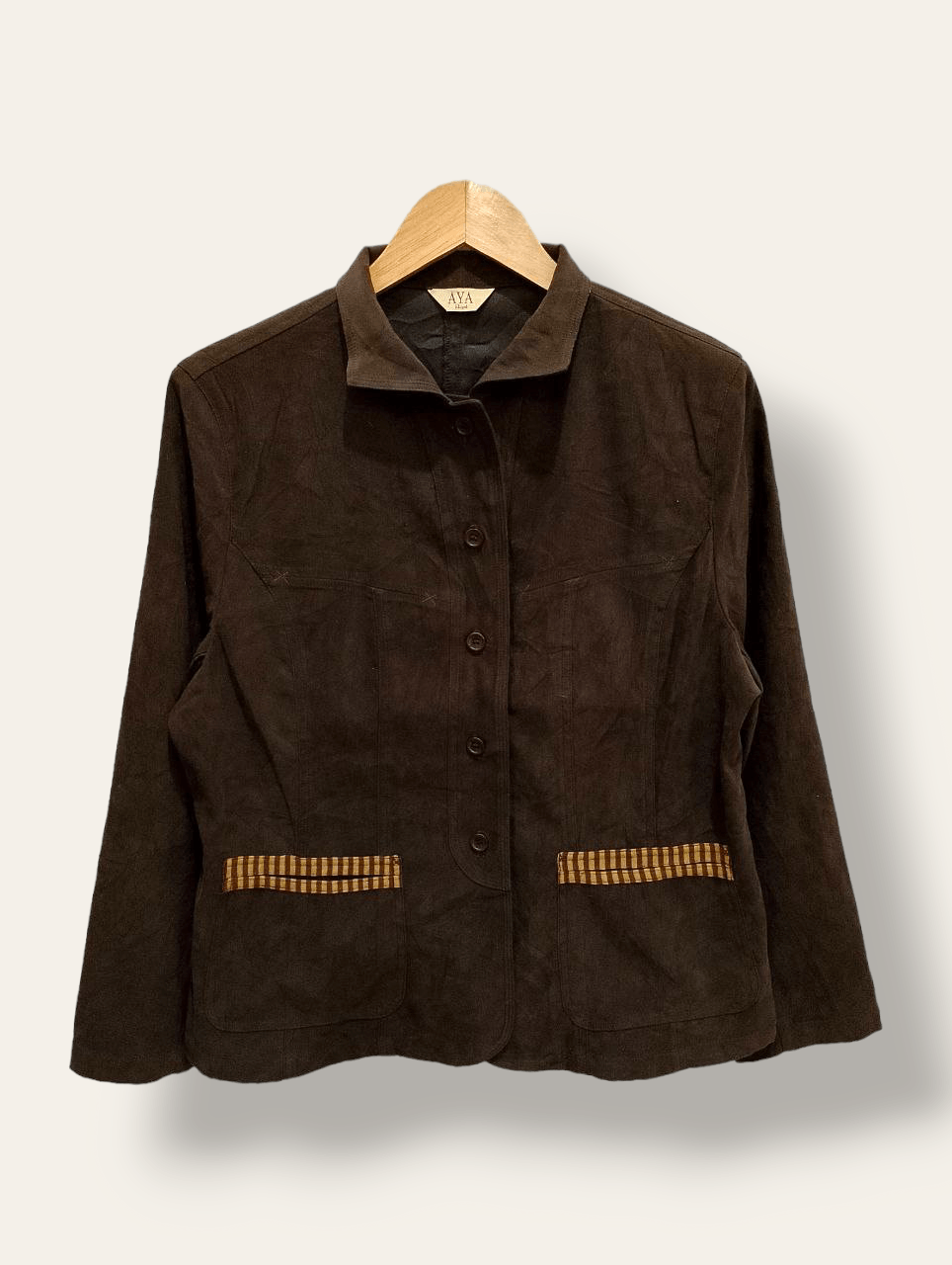 If Six Was Nine - AYA ELEGANT Brown Button Up Jacket - 1