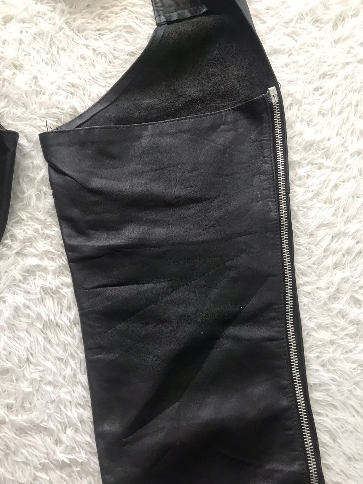 Schott NYC Motorcycle Leather Chaps Pant - 12