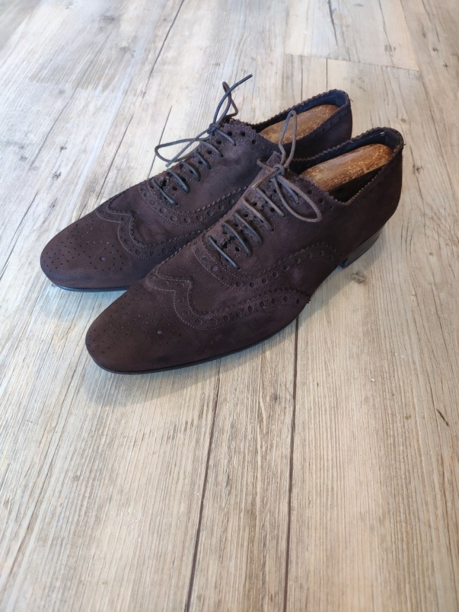 Gianni Barbato - UNIQUE! Perforated brogues.Like Saint Laurent or Dior - 4