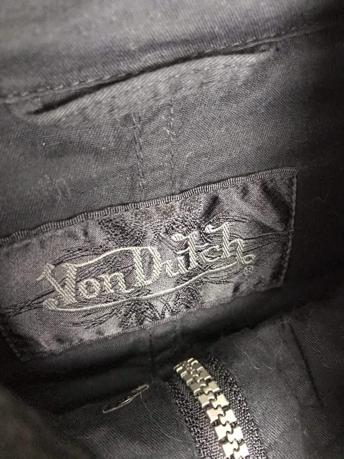 Von Dutch zipper snap button hoodie jacket - 10