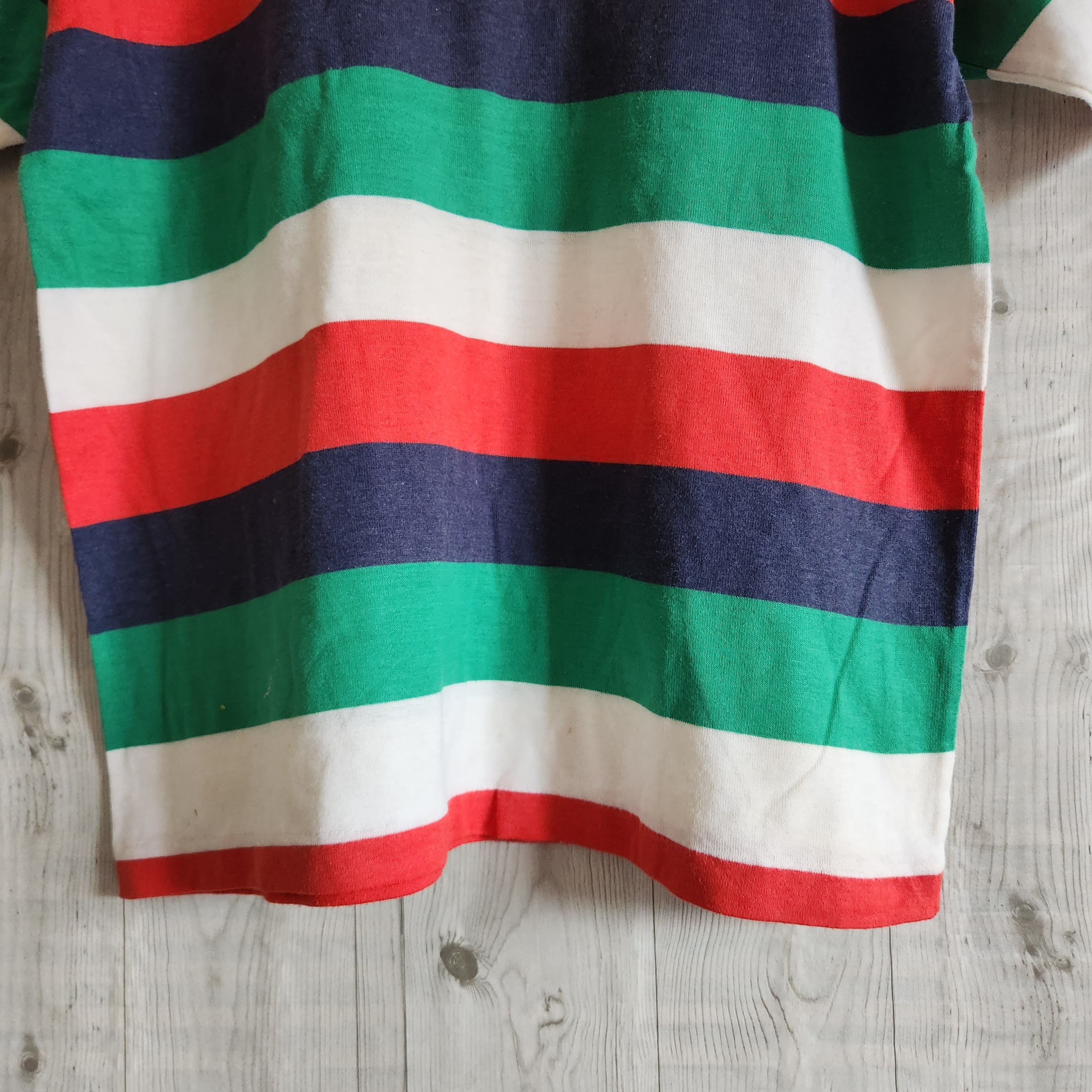 Vintage 1980s Adidas Trefoil Polo Shirt Polyester Cotton - 5