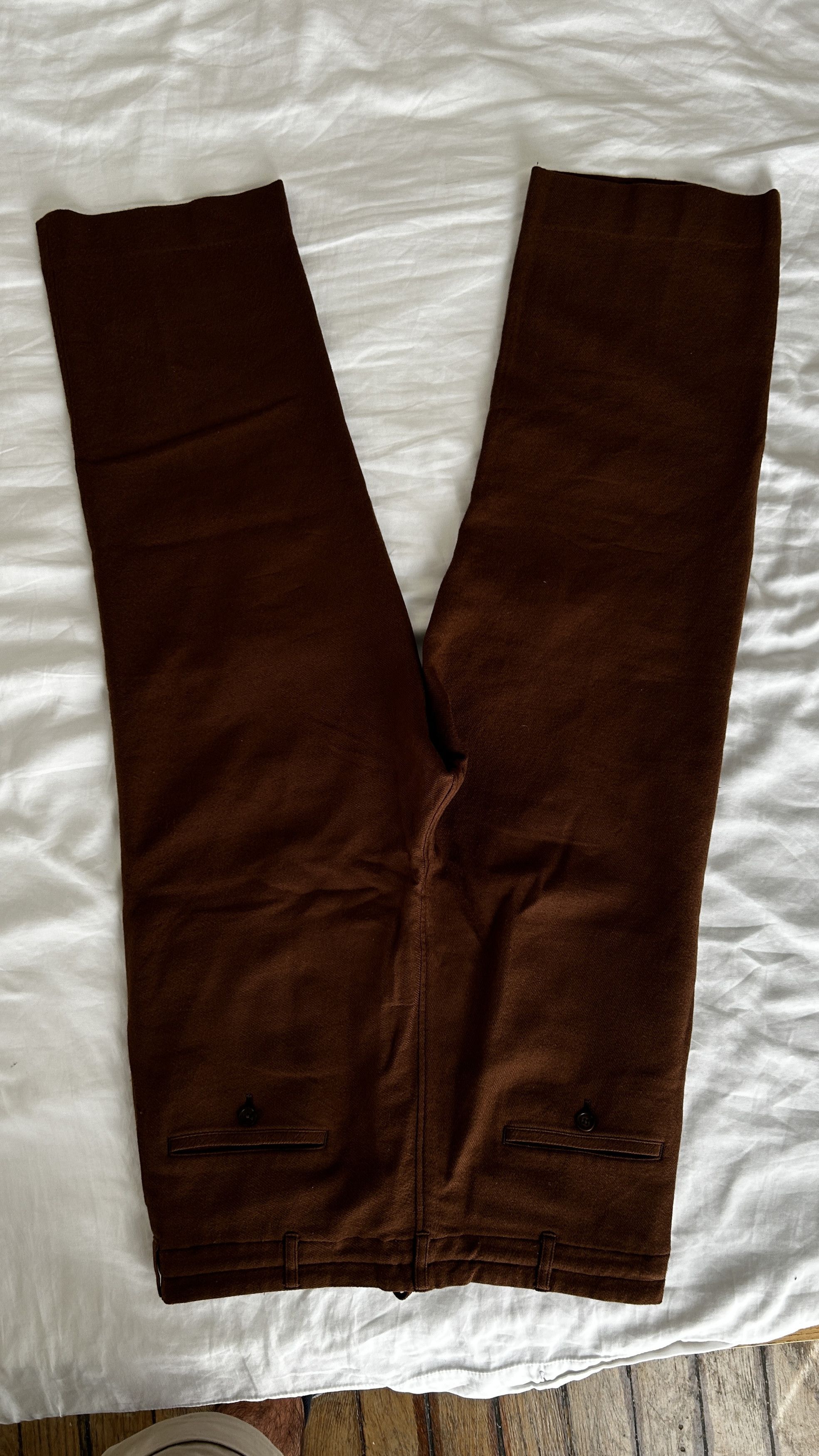 3 . SELVEDGE WOOL VIYELLA PANTS . A7AP02SV . MADE IN JAPAN - 3