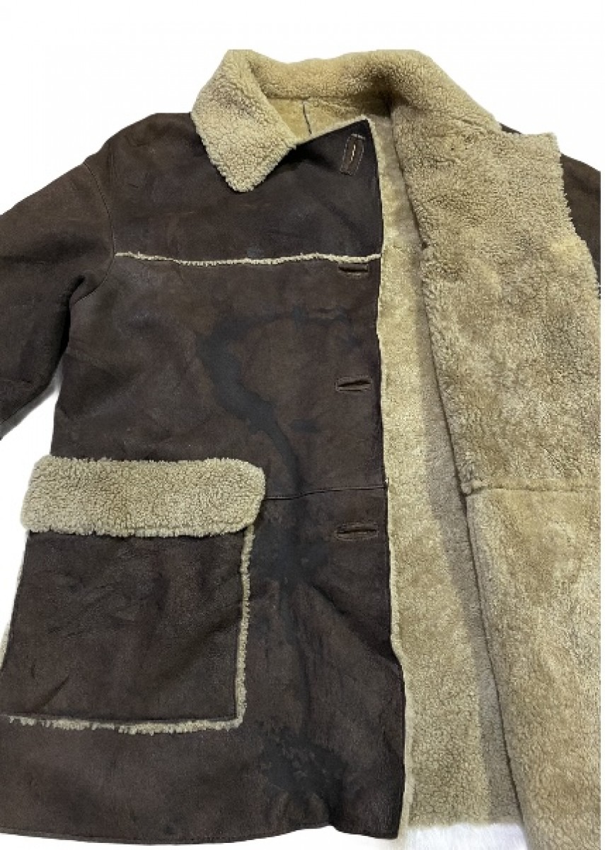 Italian Designers - Vintage Valencia Shearling Jacket Made in Italy - 11