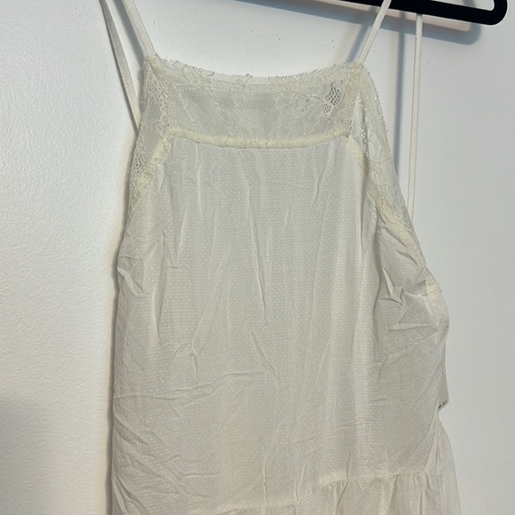 Free People Lace Insert Swing Slip Dress in Ivory - 3