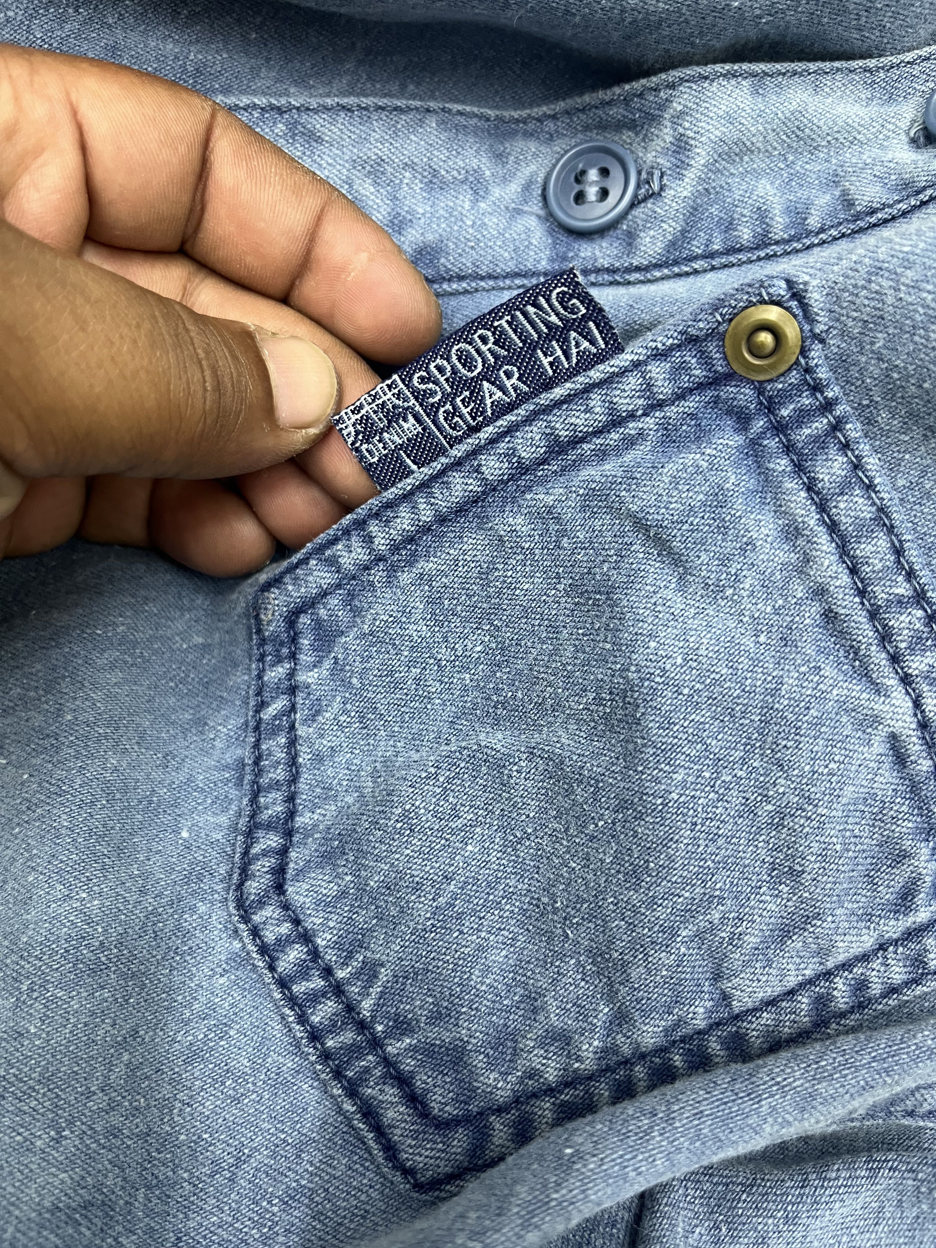 VTG ISSEY MIYAKE HAI SPORTING GEAR ANORAK DENIM - 5
