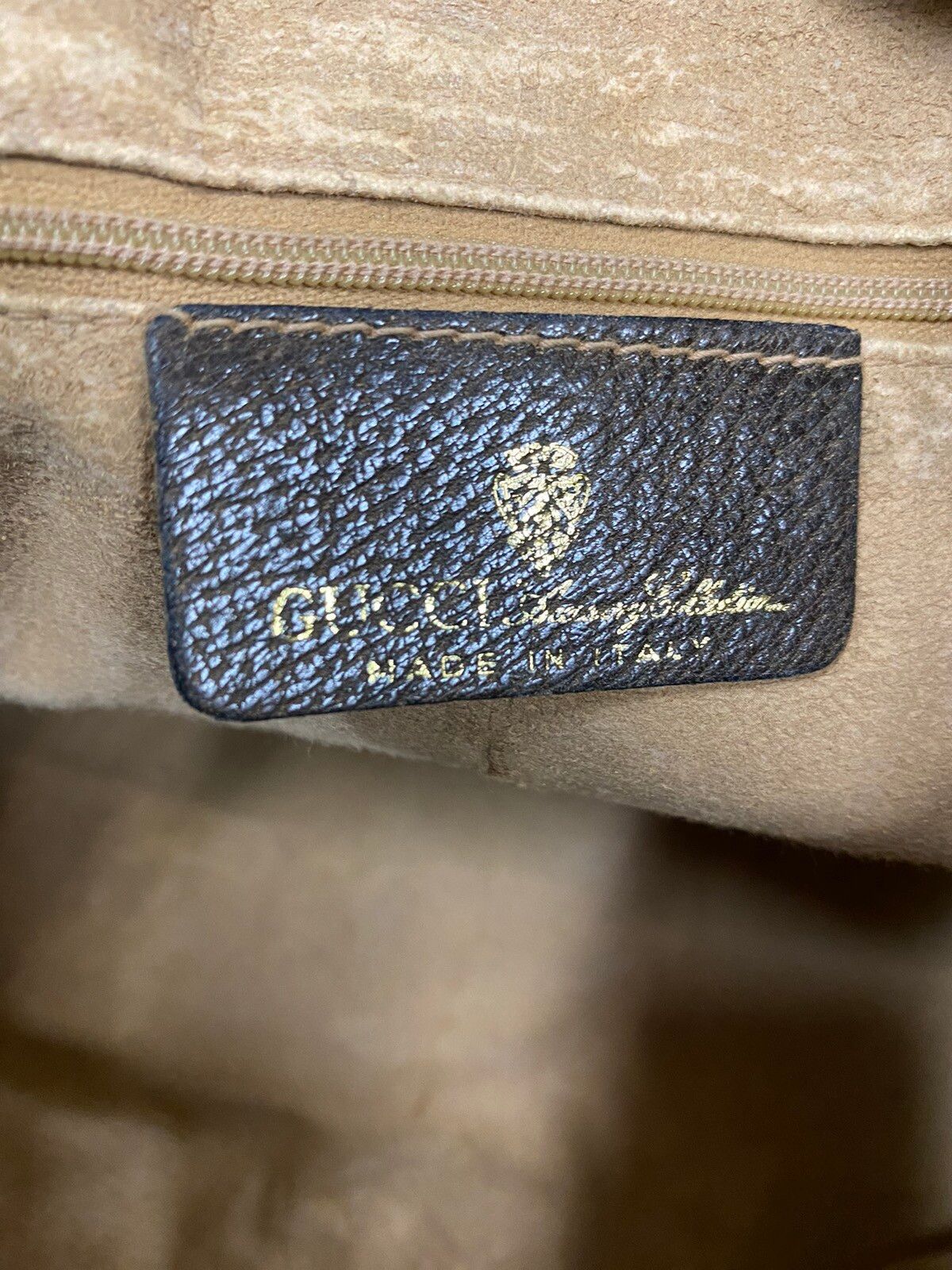 Vtg🔥Authentic Gucci GG Canvas Web Sherry Line Handbag - 23