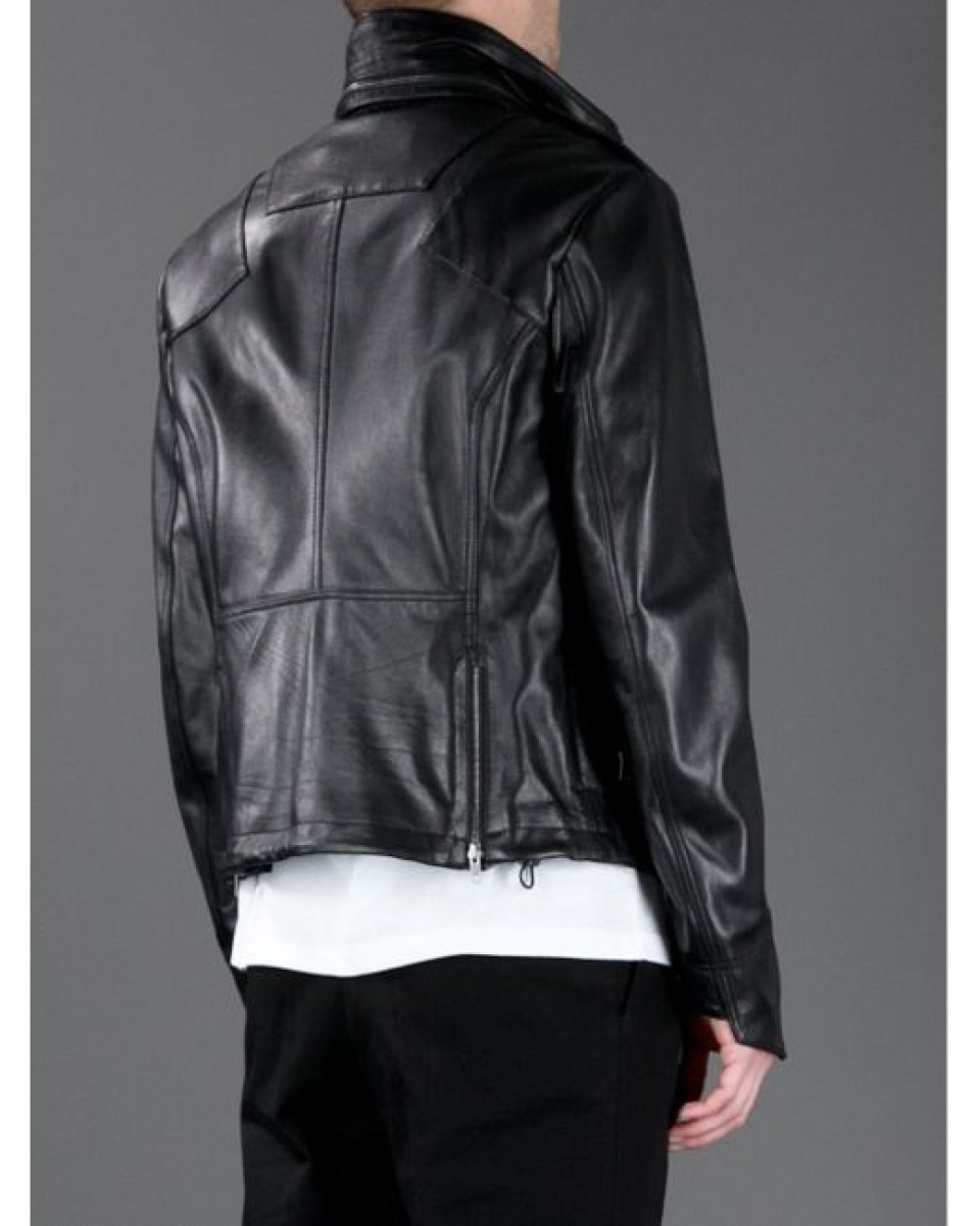 AW14 Black leather jacket.Like Undercover or Givenchy - 3