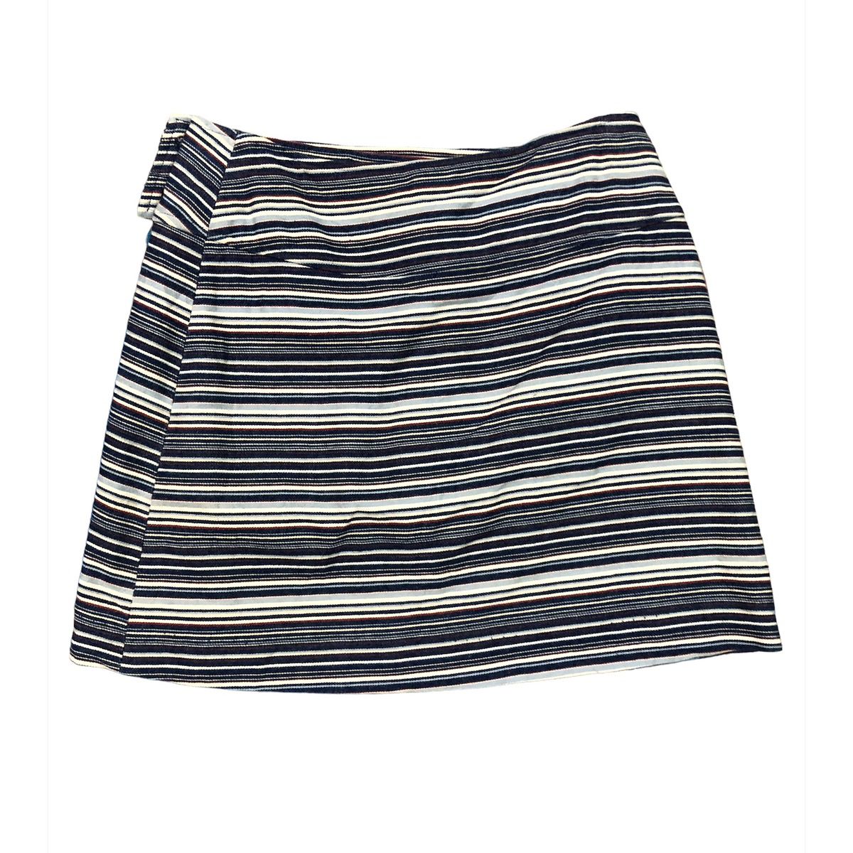 Agnes b. Striped Denim Mini Skirt - 2