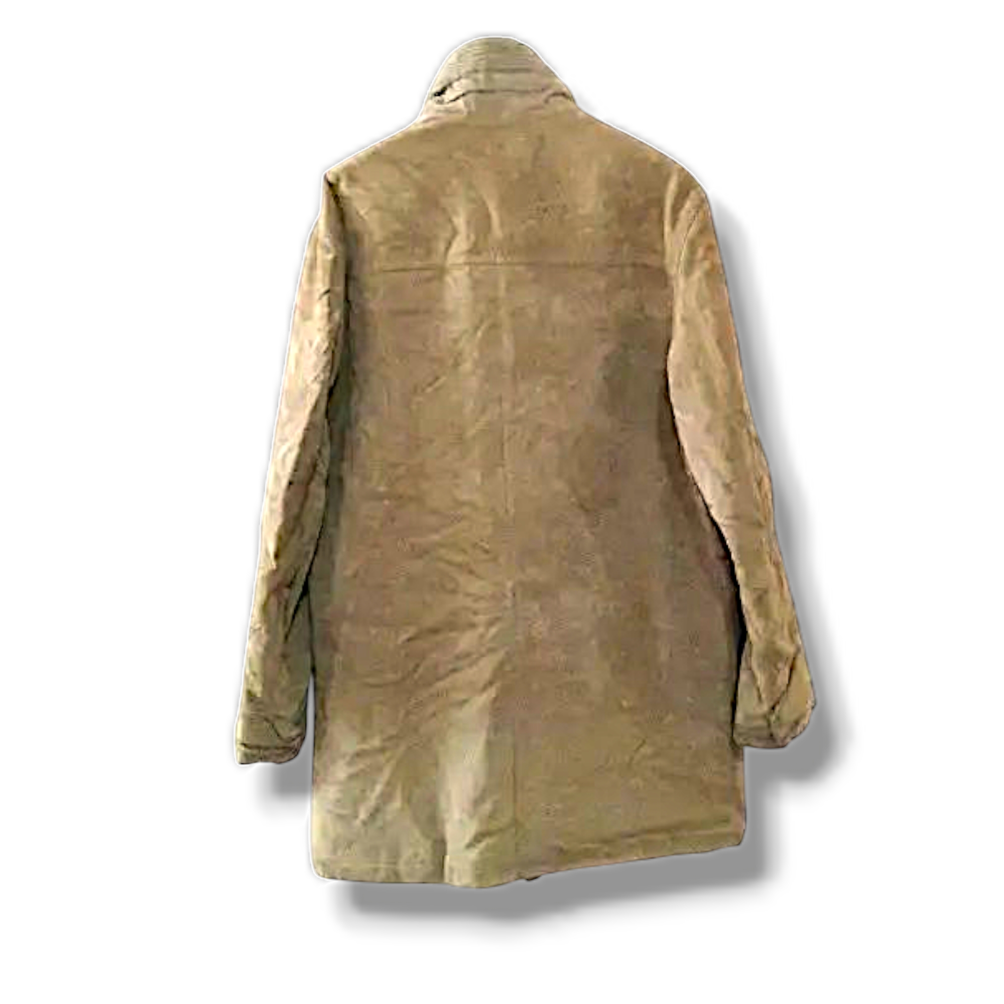 Vintage Versace Trench Coat Suede Leather Sportswear Italy - 10