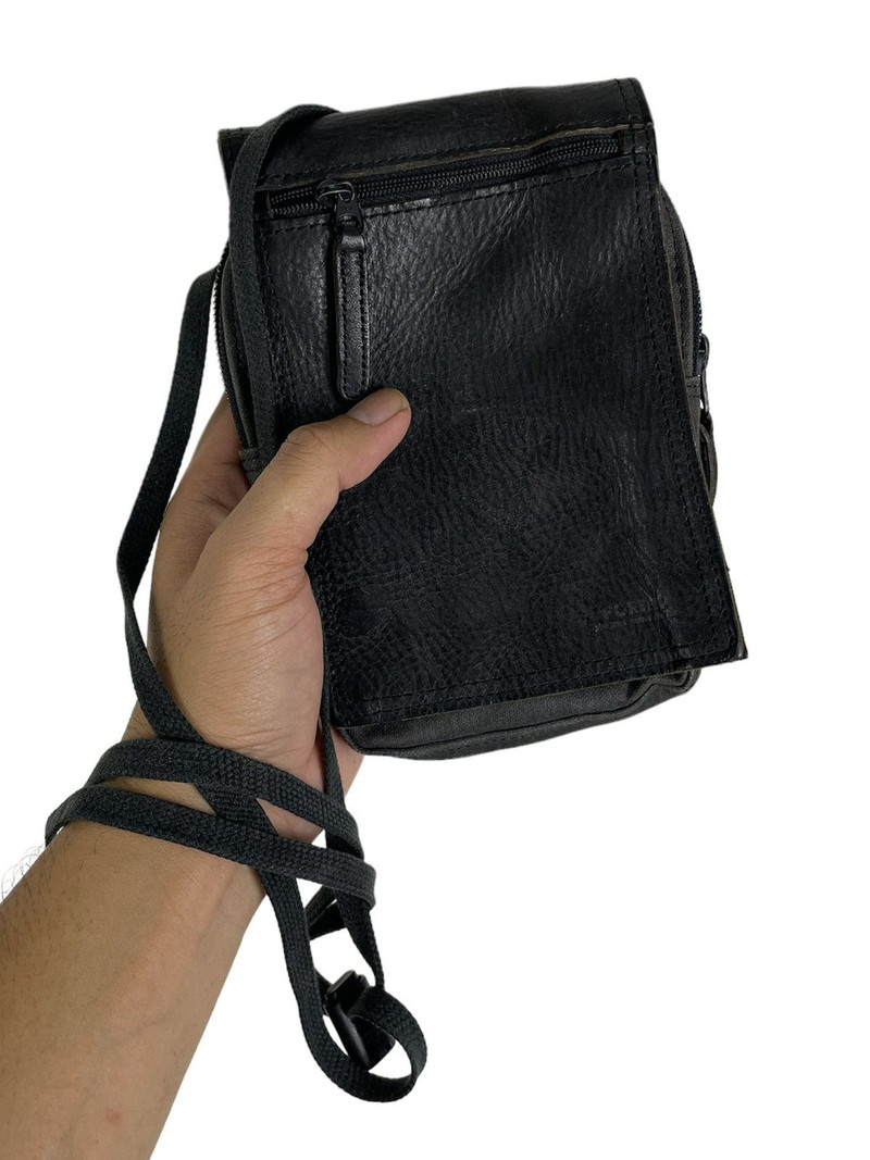 PORTER YOSHIDA JAPAN VEGETABLE TANNED LEATHER CROSSBODY BAG - 1