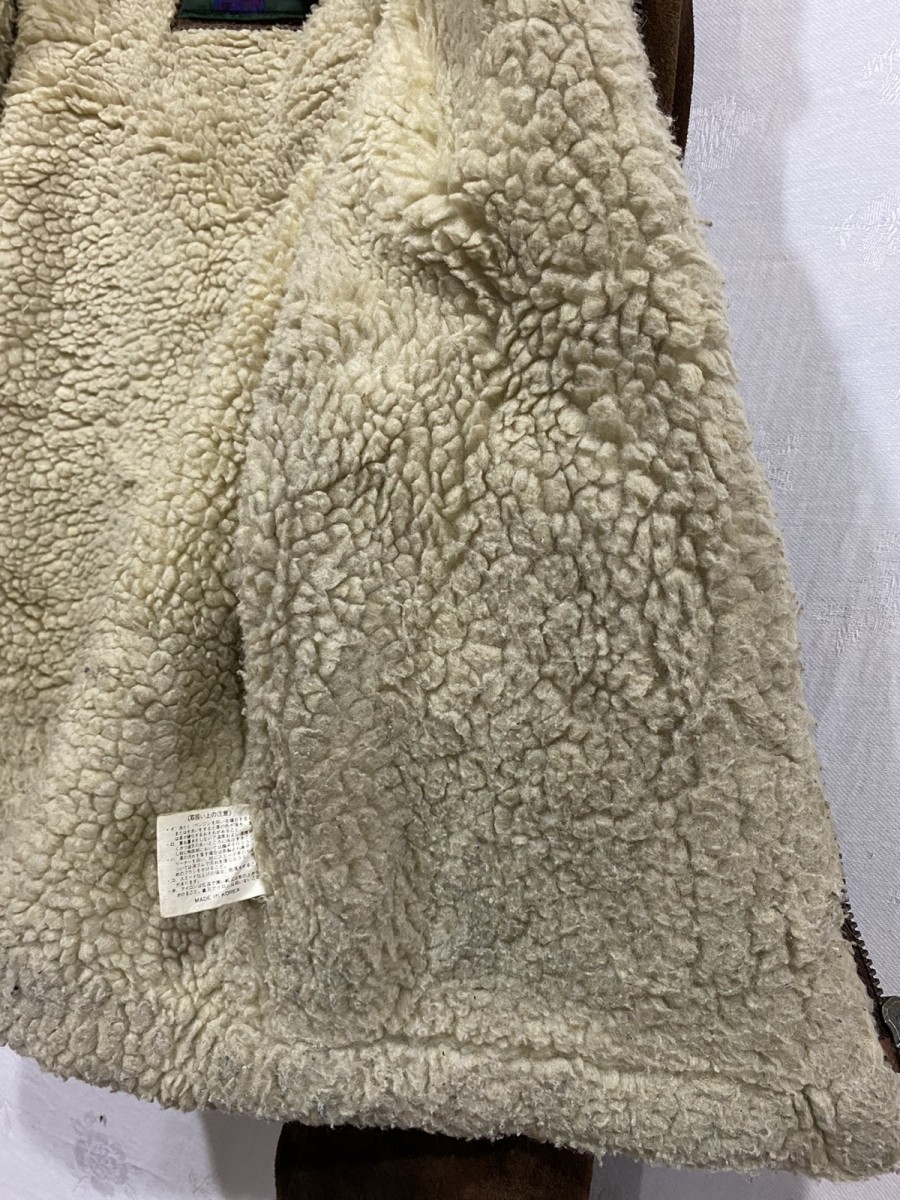 Leather - Made in The World Sherpa Lined B-3 Style Jacket - 14