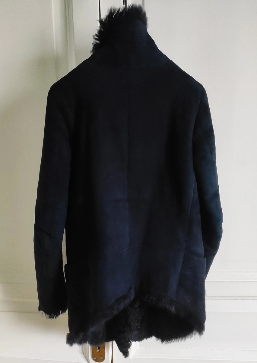 Giorgio Brato - Asymmetrical shearling coat/Like Isaac Sellam or Sacai - 5