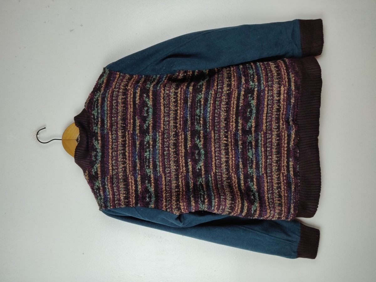 Bomber Jacket - Vintage Titicaca Japan Knitwear - 11