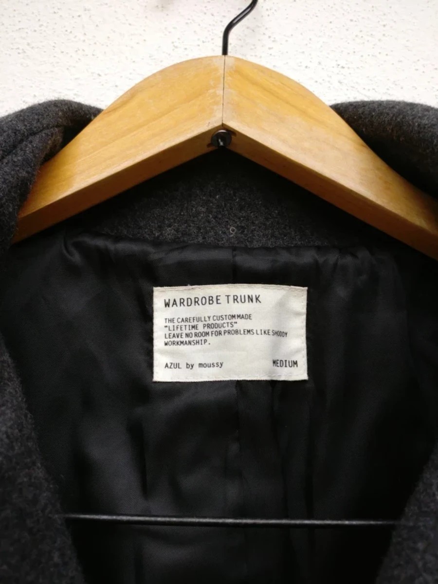 Japanese Brand - Azul by Moussy Japan Wardrobe Trunk Coat Wool Jacket - 3