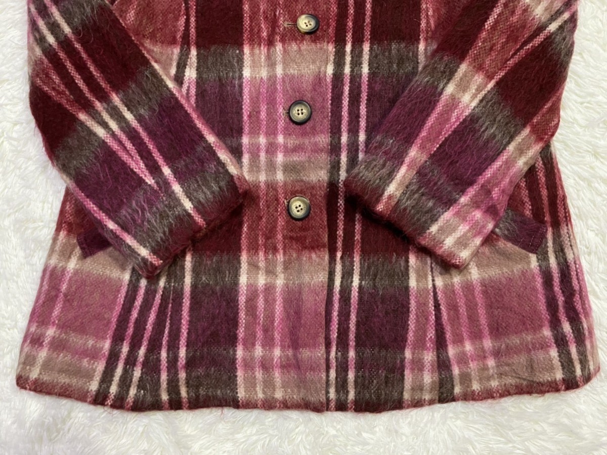Japanese Brand - Jean-Cox Checked Hairy Wool Blend Jacket - 5