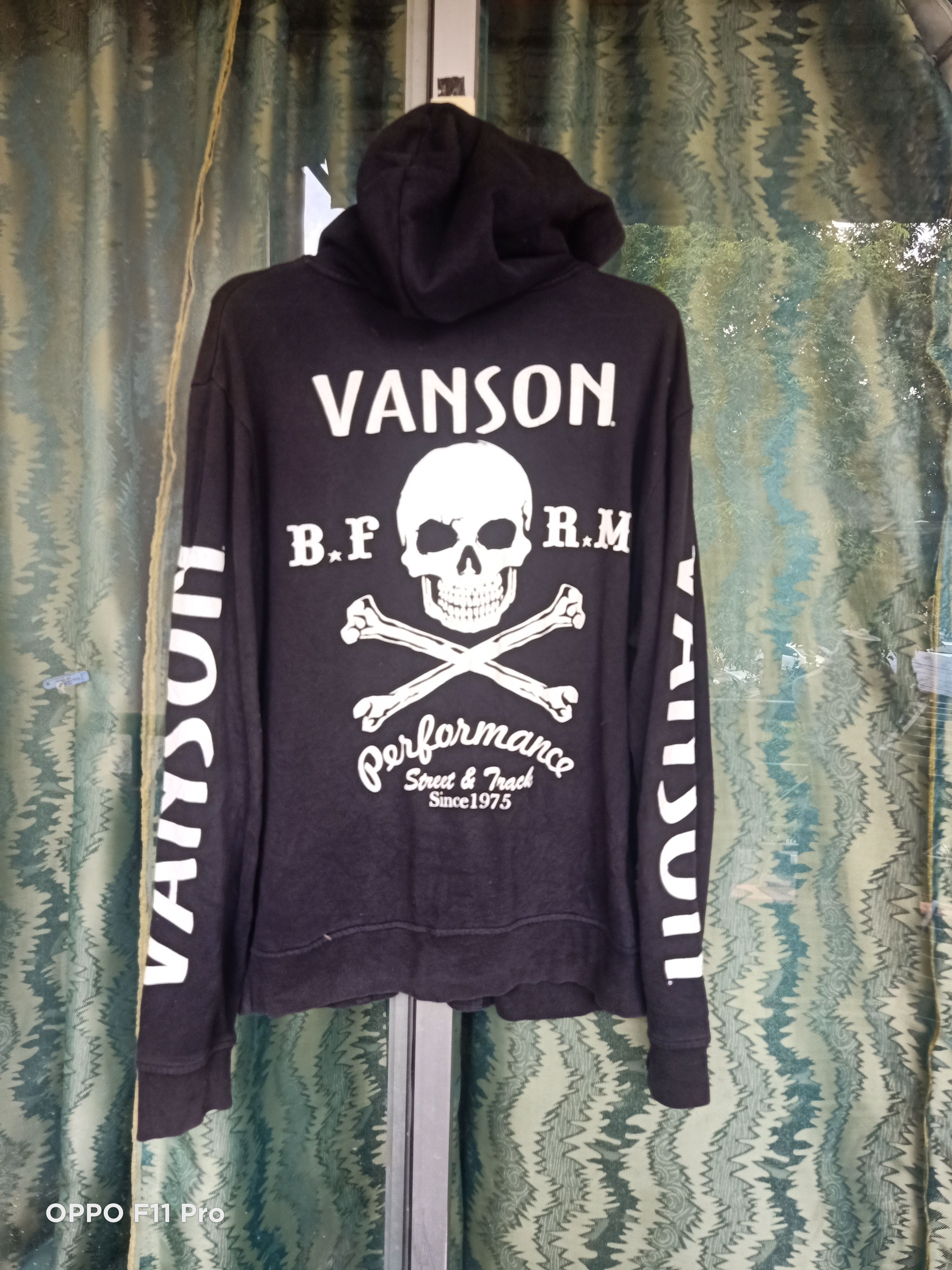 Skulls - Vanson Cotton Skull Hoodie - 1